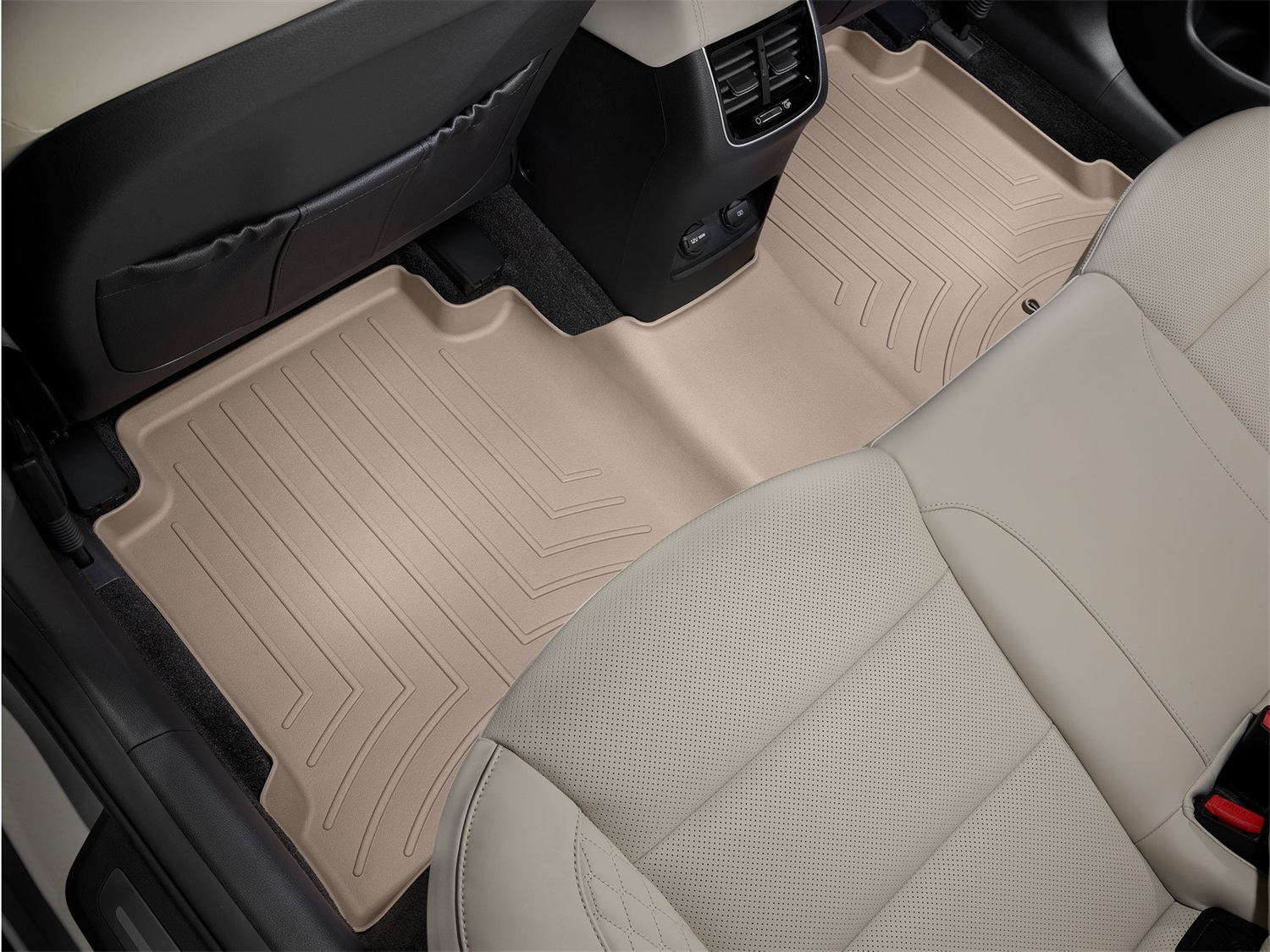 WeatherTech FloorLinerTM DigitalFit; Tan; Rear 4511142 thumbnail 1