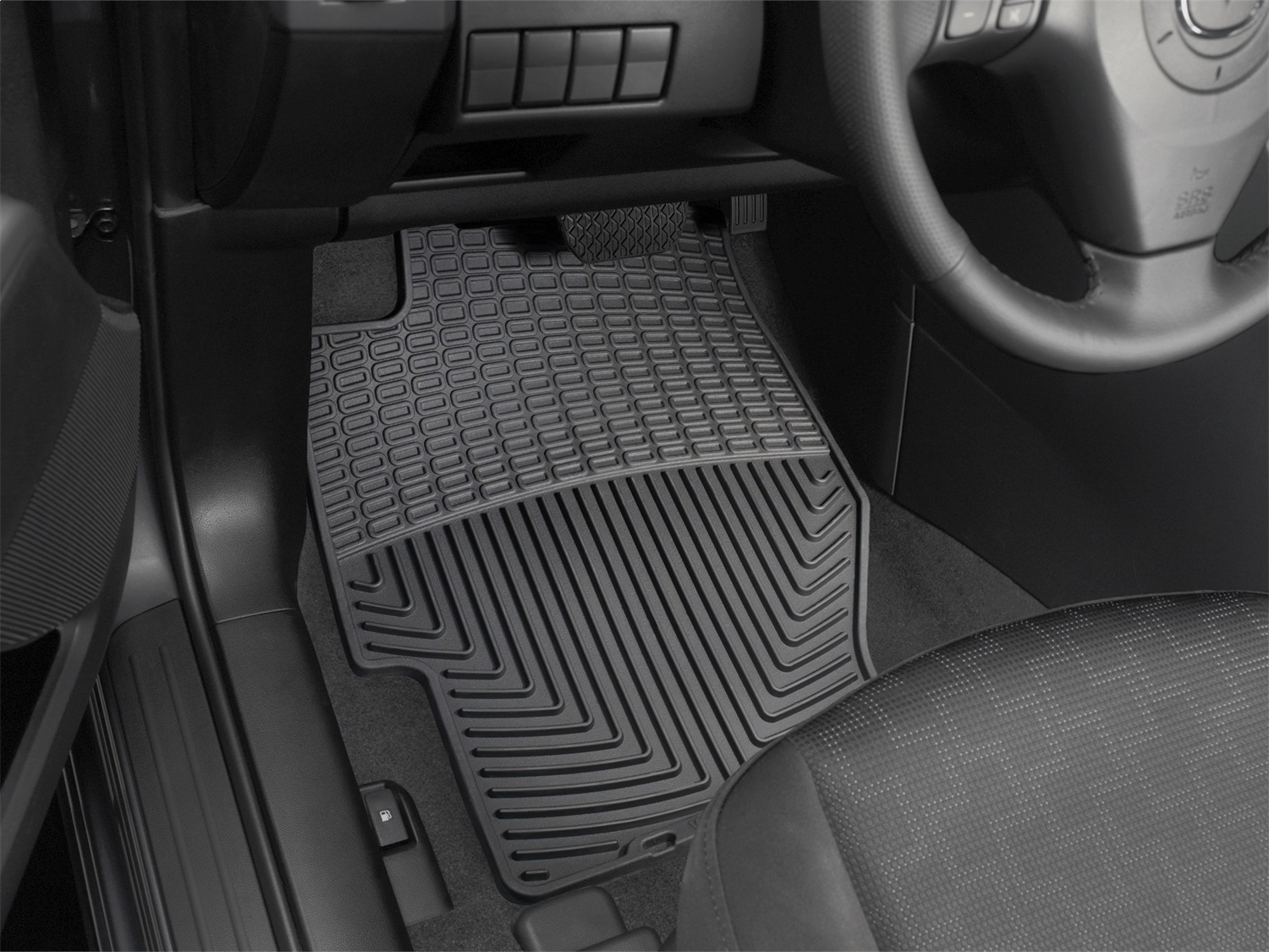 WeatherTech All Weather Floor Mats; Black; Front W34 thumbnail 1