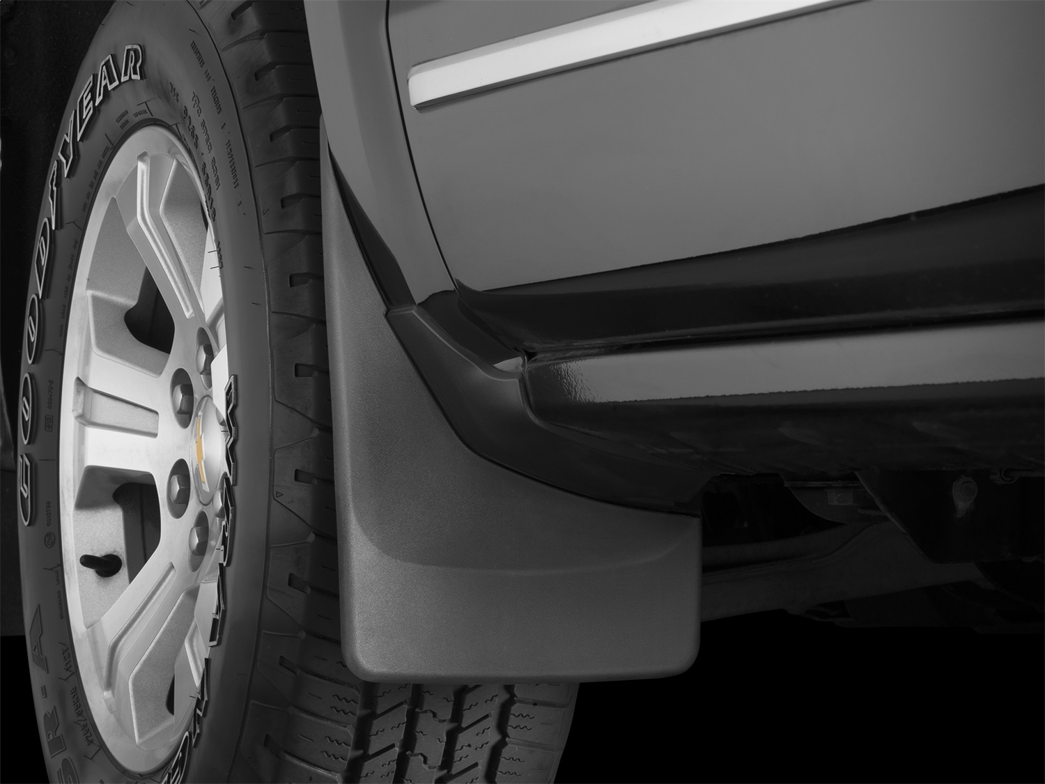 WeatherTech MudFlap No-Drill DigitalFit; Black 110035 thumbnail 1