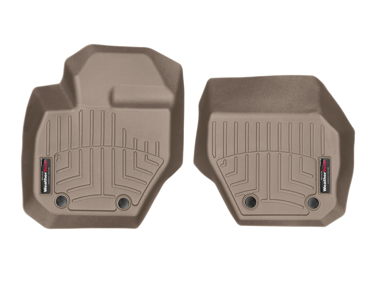 WeatherTech FloorLinerTM DigitalFit; Tan; Front 452341 thumbnail 0