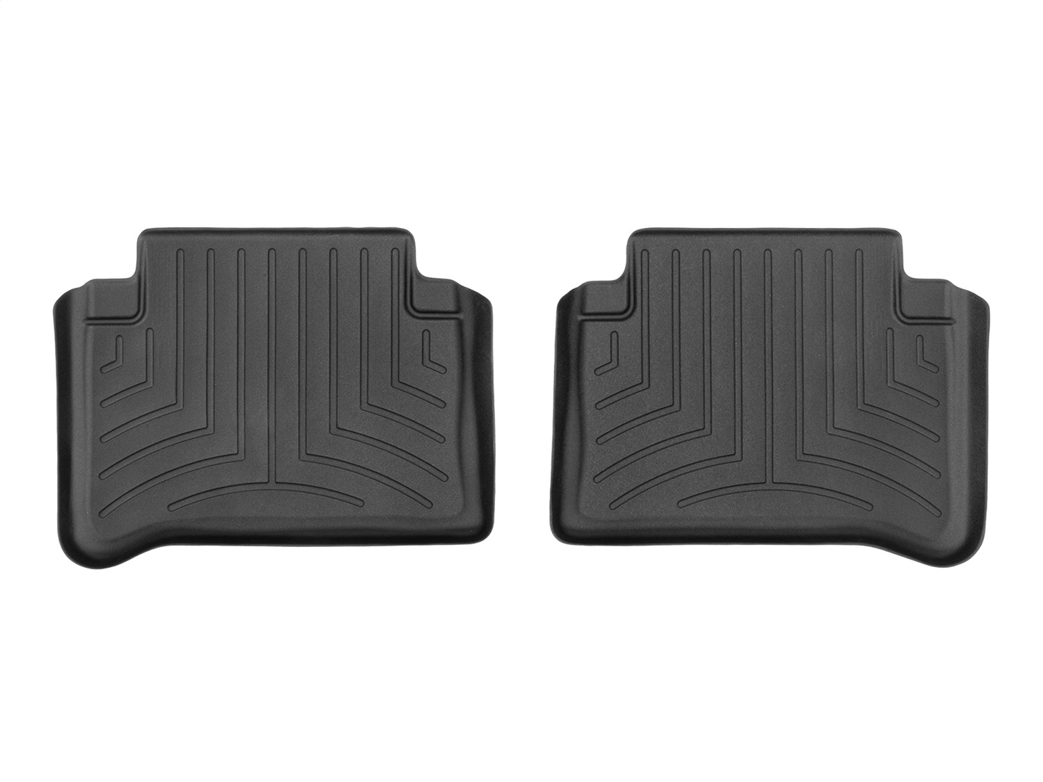 WeatherTech FloorLinerTM DigitalFit; Black; Rear; 2 Pieces 440882 thumbnail 0
