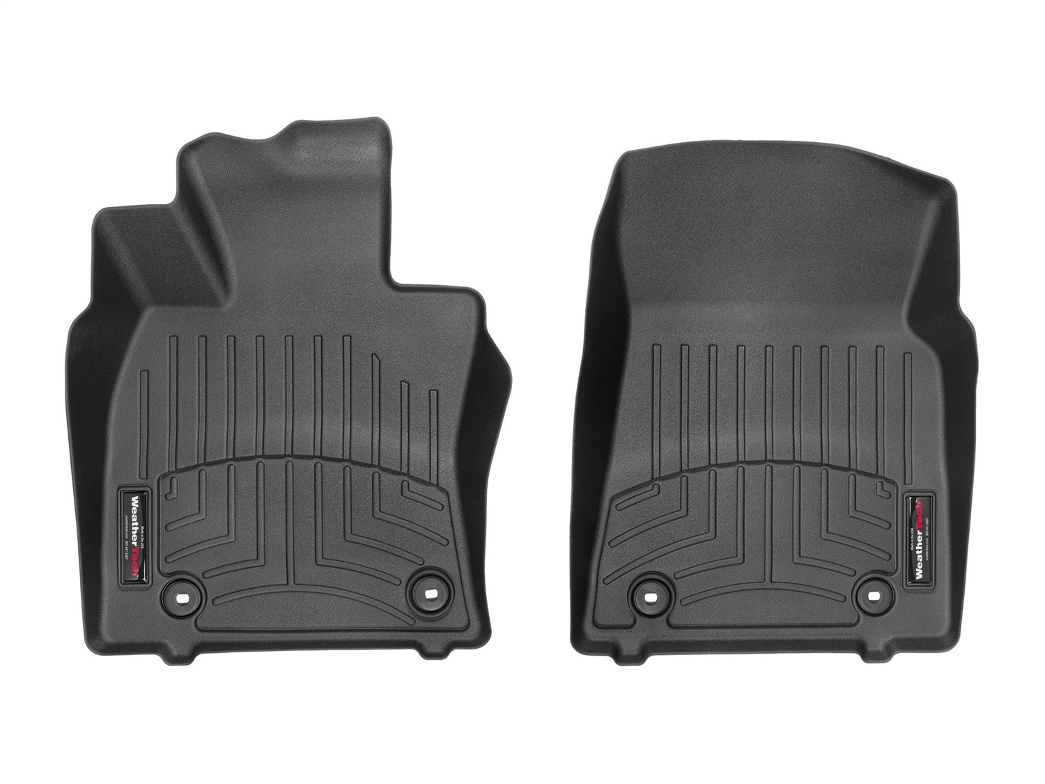 WeatherTech FloorLinerTM DigitalFit; Black; Front 4414961 thumbnail 0
