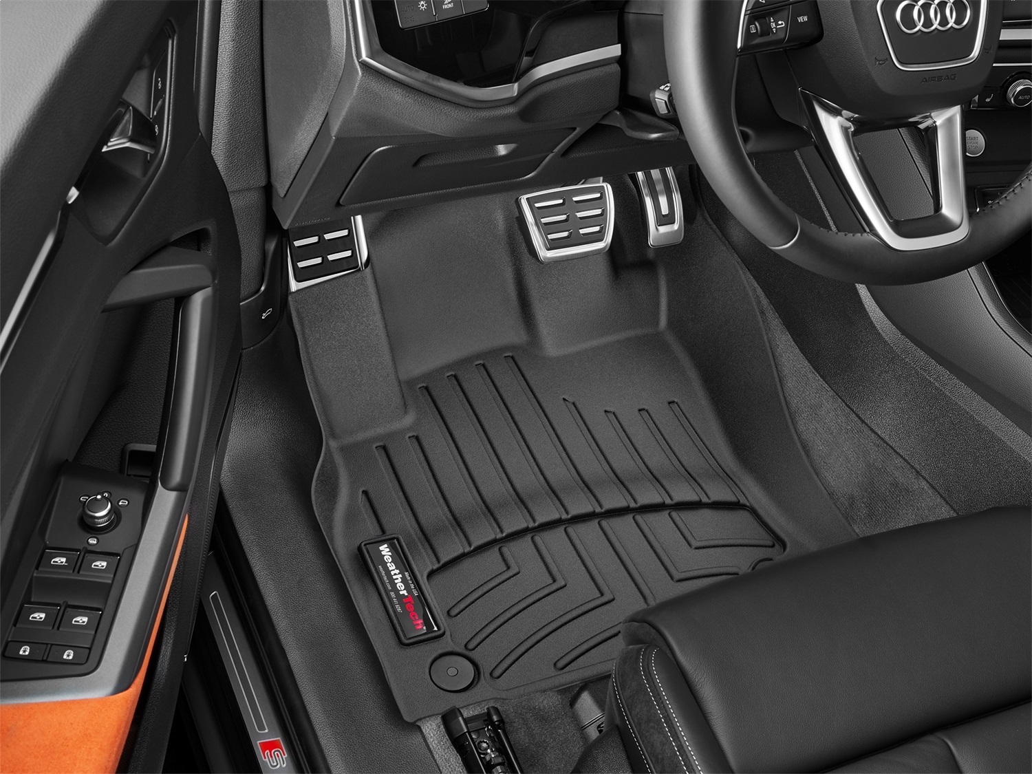 WeatherTech FloorLinerTM DigitalFit; Black; Front 4415441 thumbnail 1