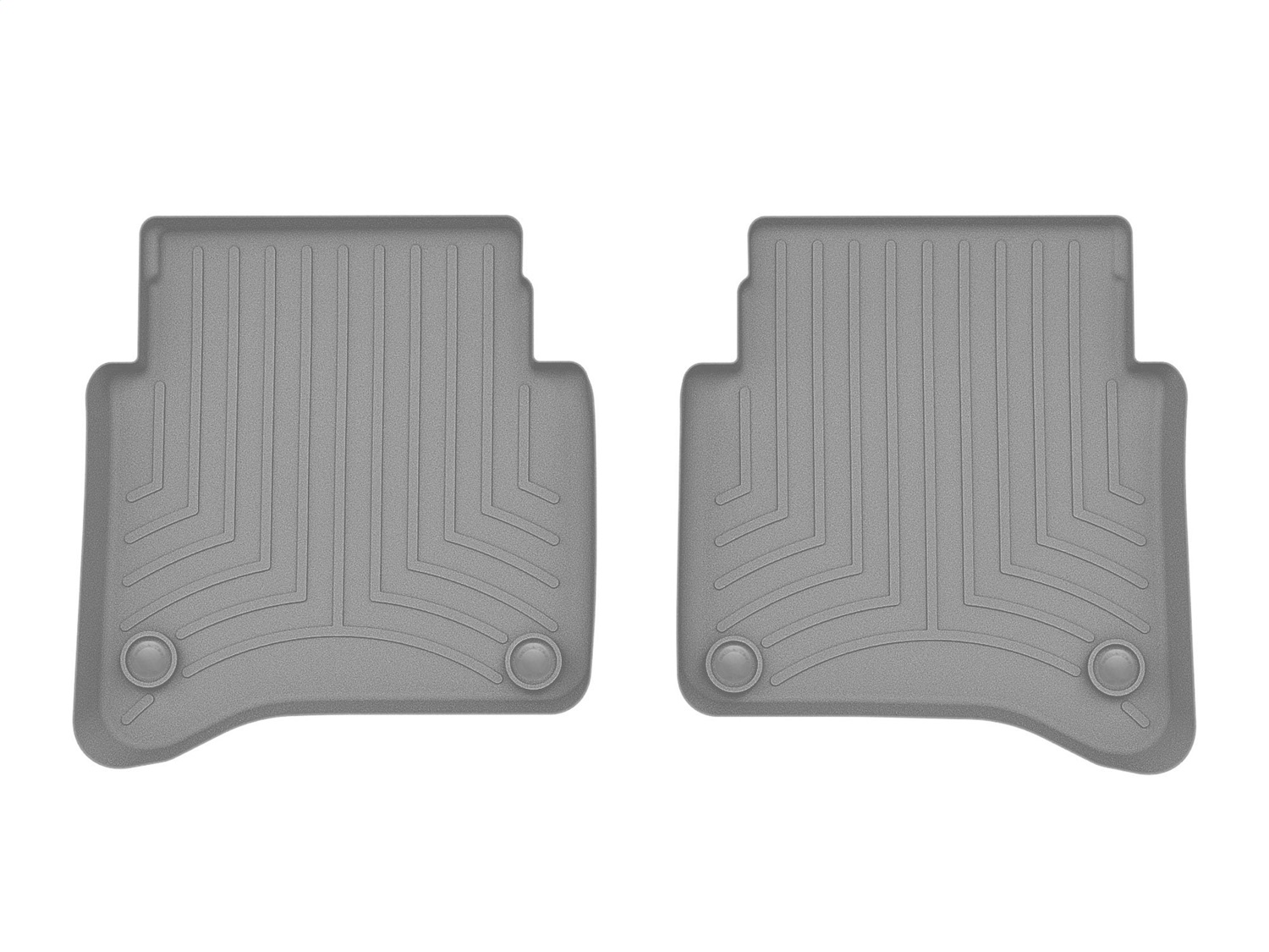 WeatherTech FloorLinerTM DigitalFit; Gray; Rear; 2 Piece 4617012 thumbnail 0