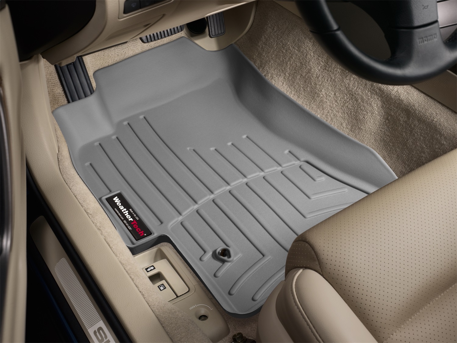 WeatherTech FloorLinerTM DigitalFit; Gray; Front 460831 thumbnail 0