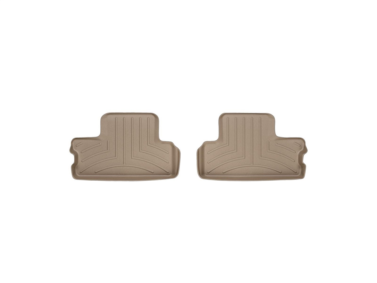 WeatherTech FloorLinerTM DigitalFit; Tan; Rear; 2 Piece 451362 thumbnail 1