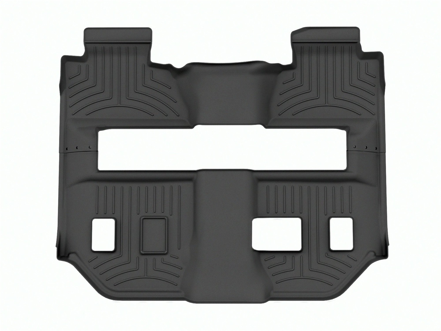 WeatherTech FloorLinerTM HP; Black; Rear and Third Row 446078IM thumbnail 0
