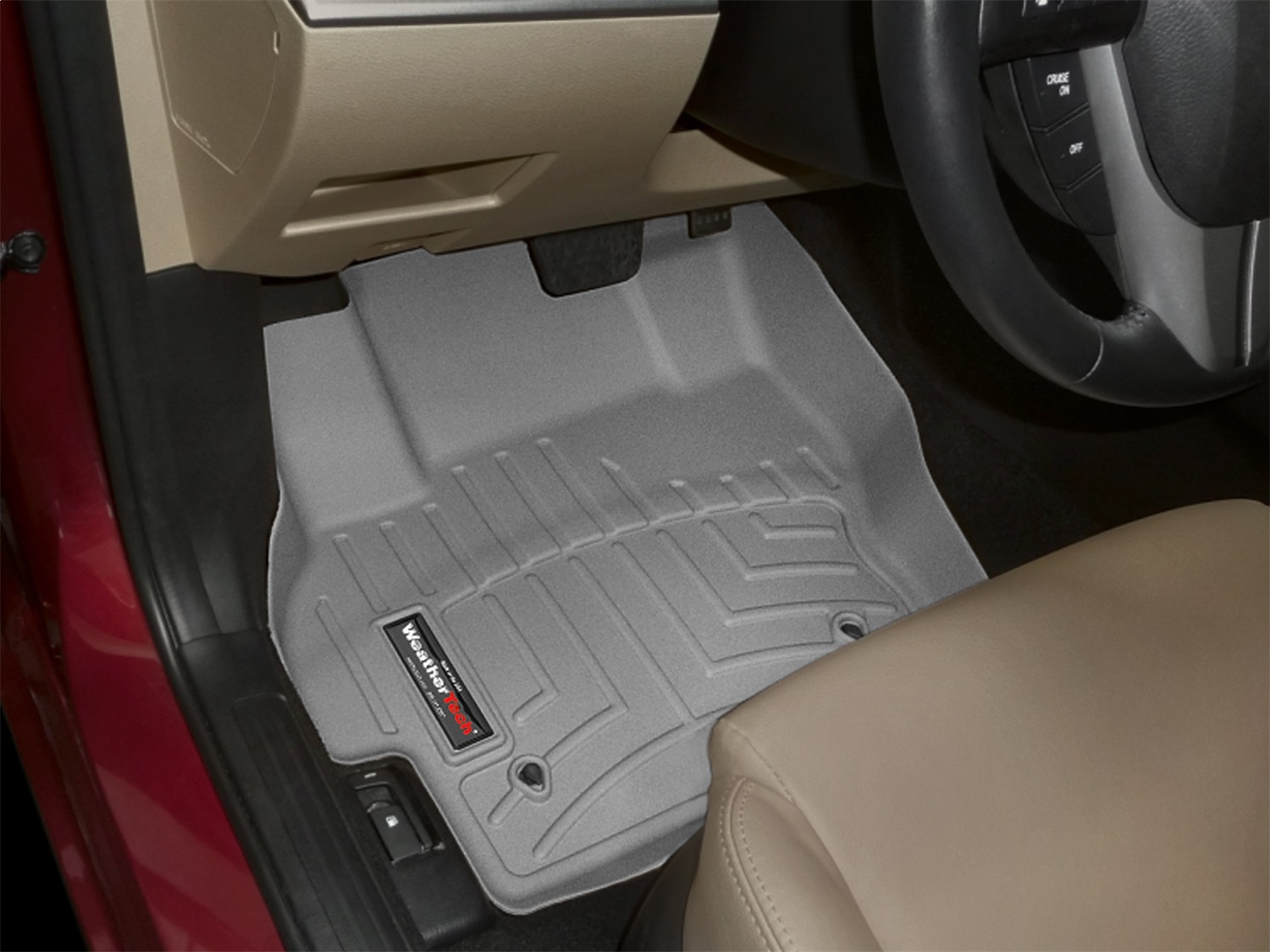 WeatherTech FloorLinerTM DigitalFit; Gray; Front 462401 thumbnail 0