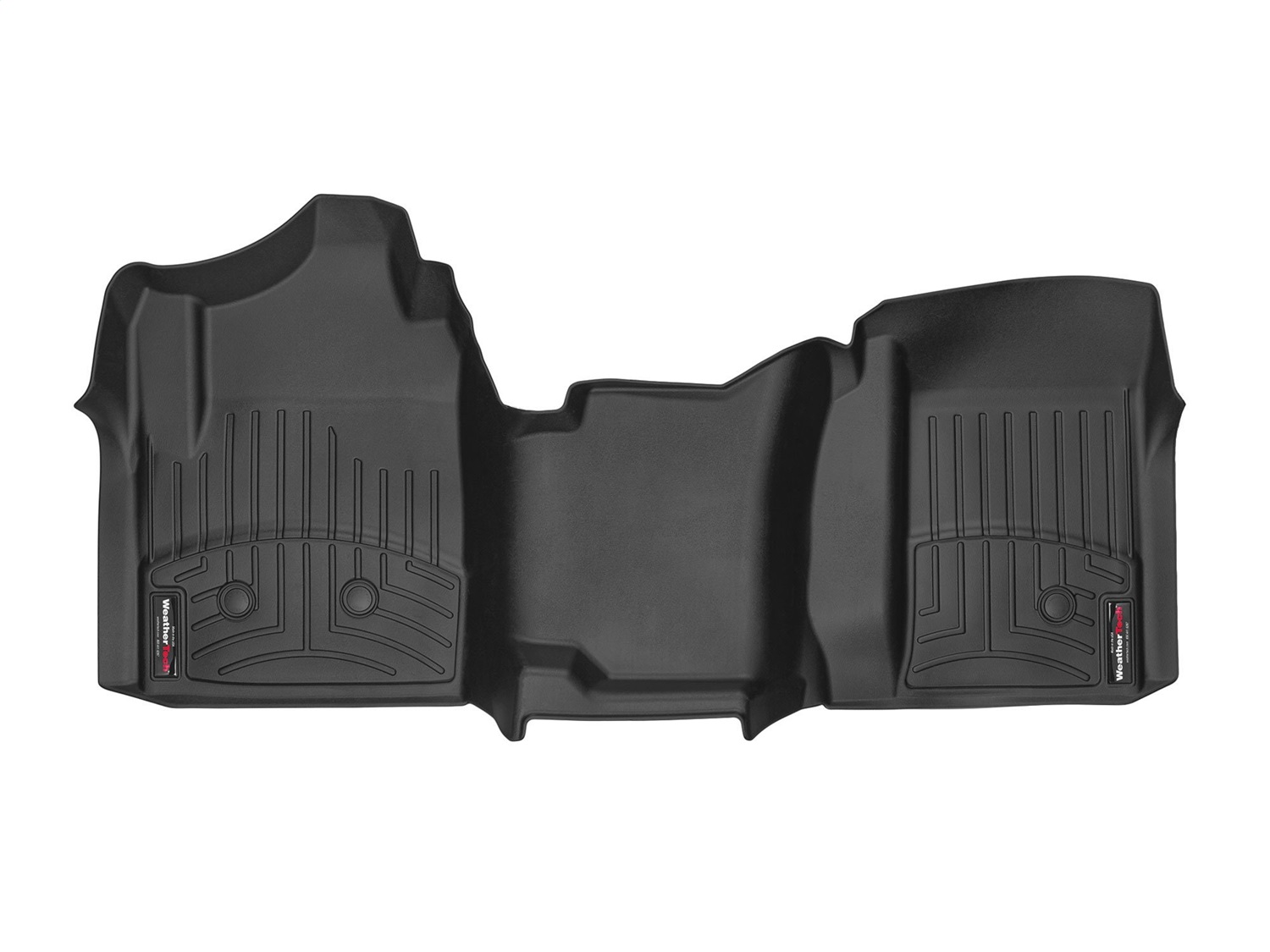 WeatherTech FloorLinerTM DigitalFit; Black; Front; Over The Hump 4410871V thumbnail 1