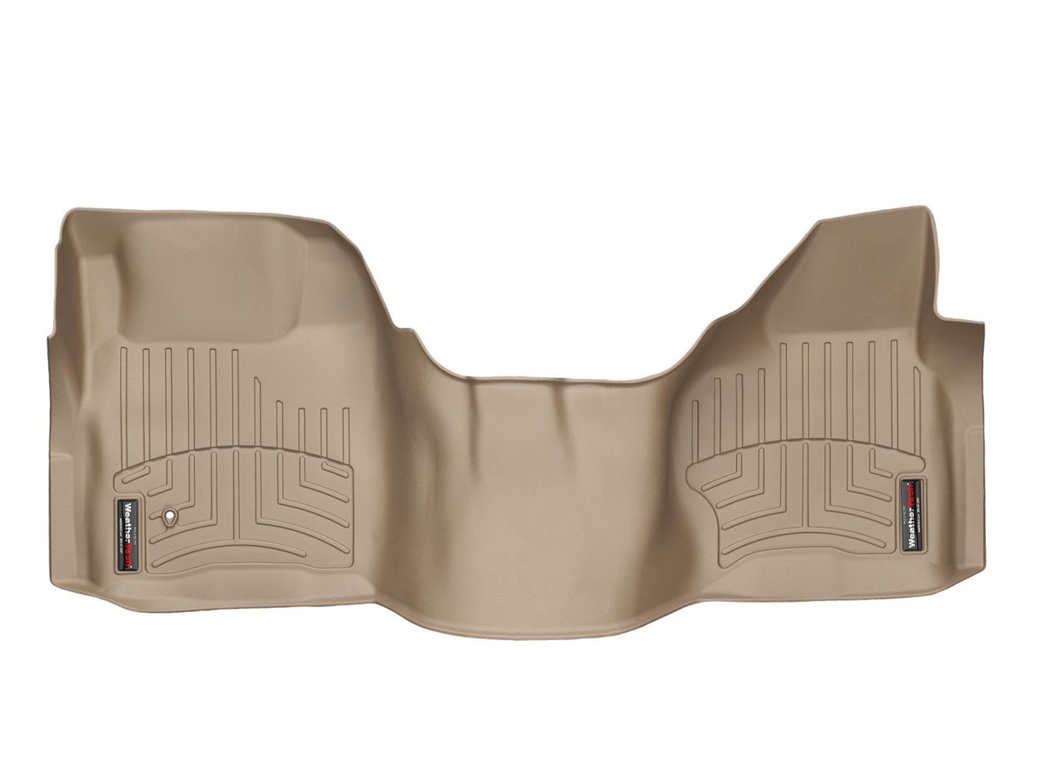 WeatherTech FloorLinerTM DigitalFit; Tan; Front; Over The Hump 452931 thumbnail 1