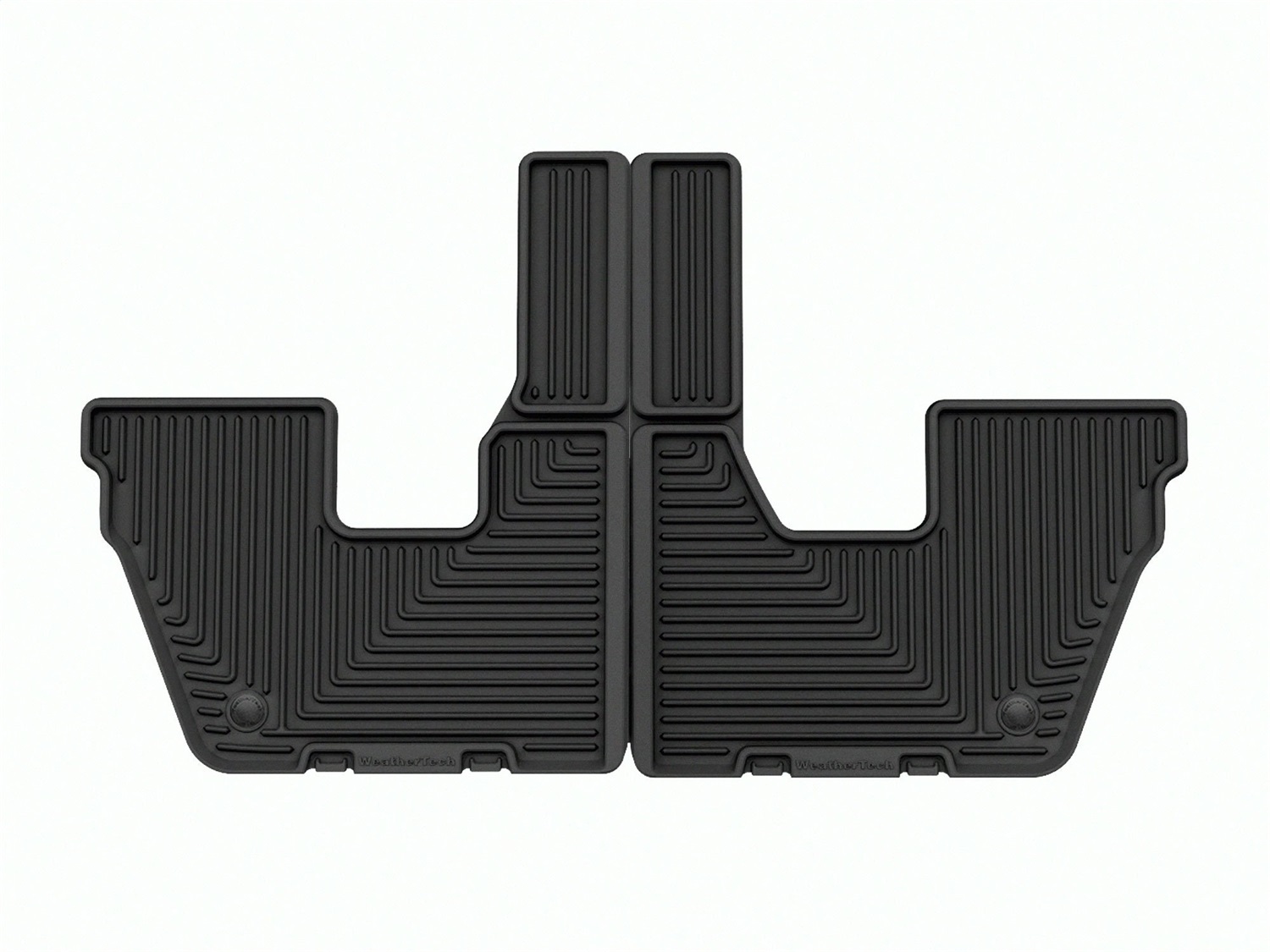 WeatherTech All Weather Floor Mats; Black; Third Row W616 thumbnail 0