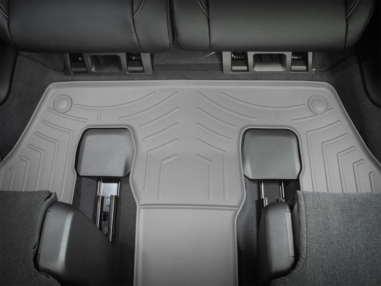 WeatherTech FloorLinerTM DigitalFit; Gray; Third Row 4616963 thumbnail 1