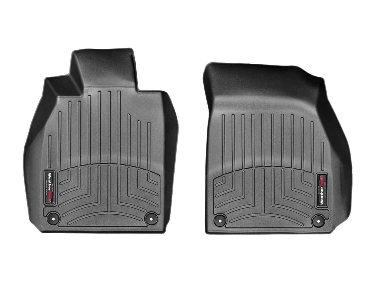 WeatherTech FloorLinerTM DigitalFit; Black; Front 447241 thumbnail 1