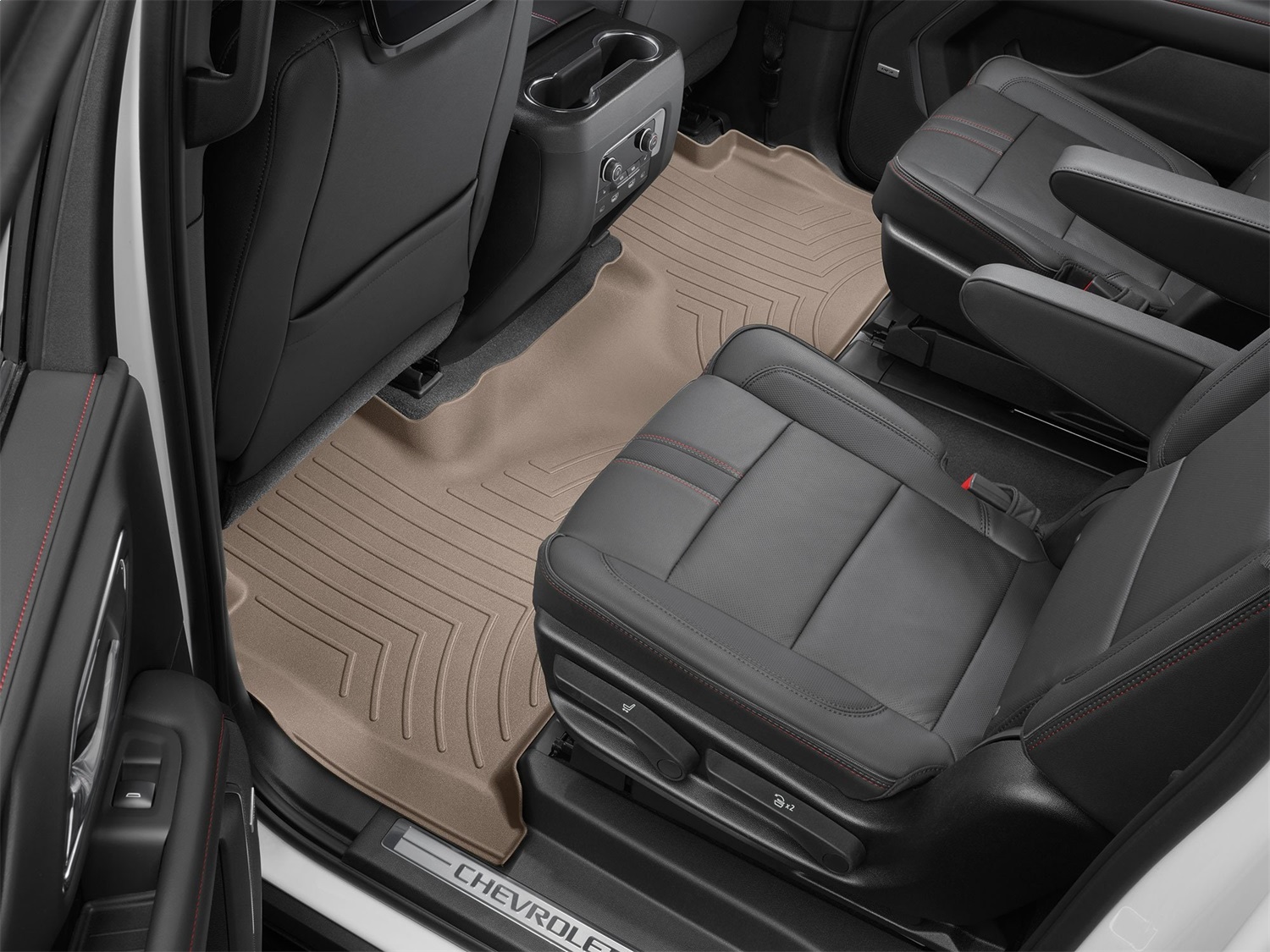 WeatherTech FloorLinerTM DigitalFit; Tan; Rear 4516322 thumbnail 1