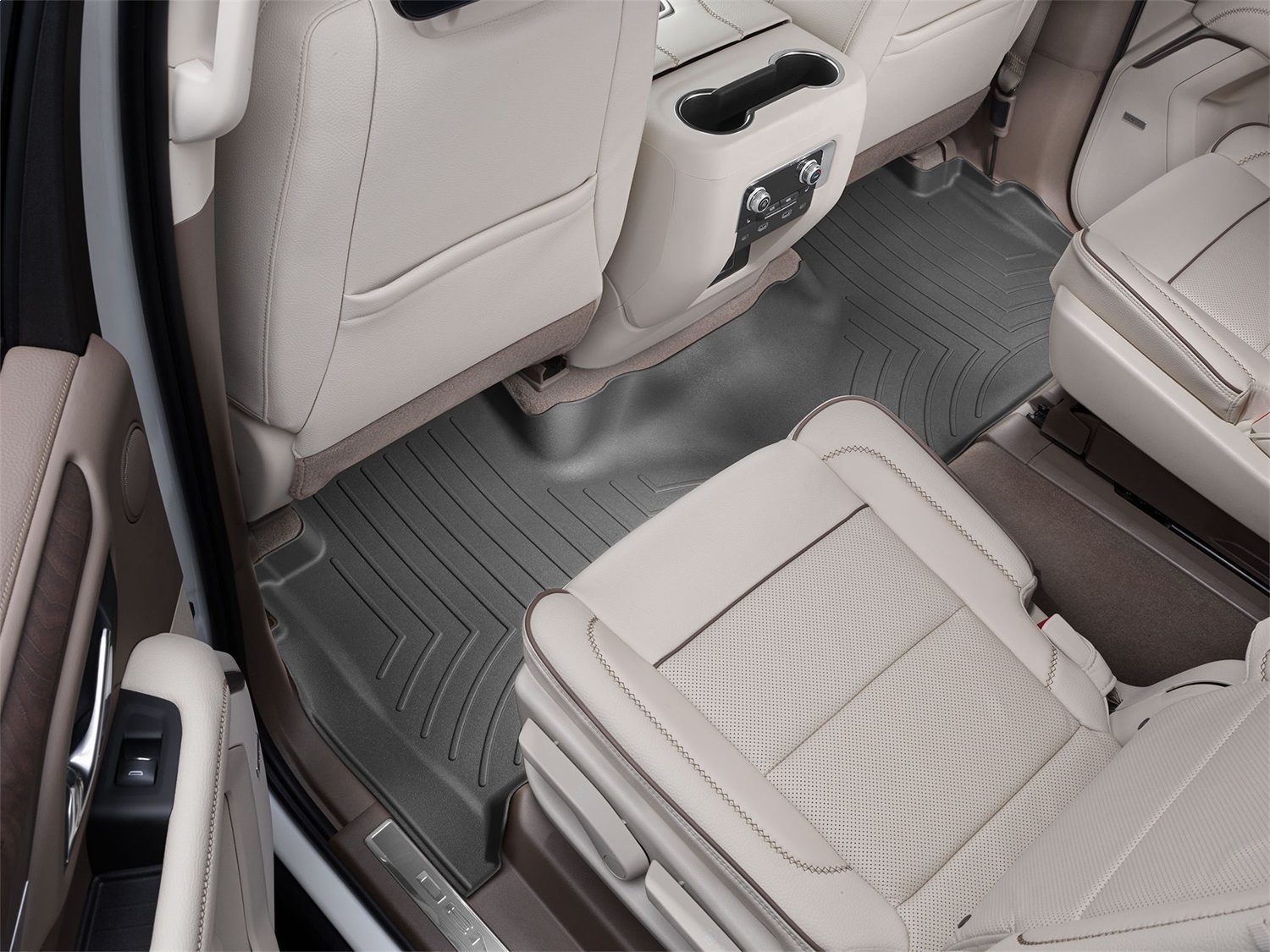 WeatherTech FloorLinerTM DigitalFit; Black; Rear 4416322 thumbnail 1