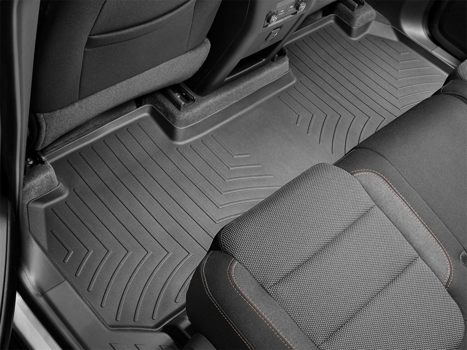 WeatherTech FloorLinerTM DigitalFit; Black; Rear 4412283 thumbnail 0