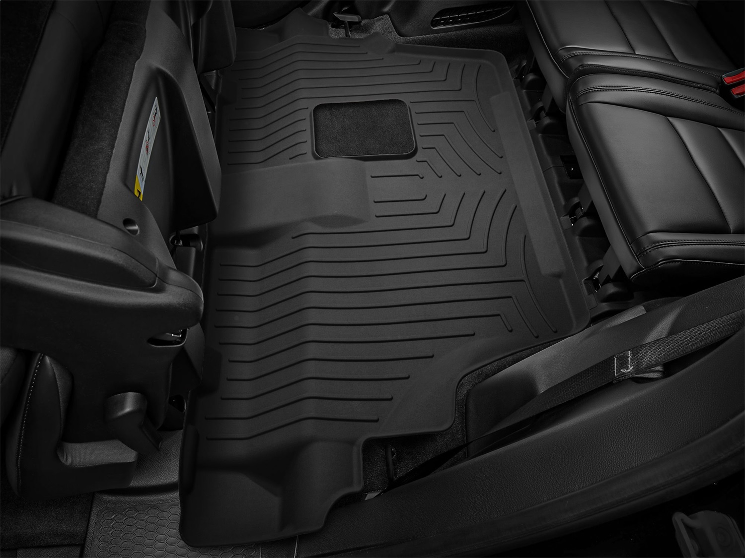 WeatherTech FloorLinerTM HP; Black; Third Row 443243IM thumbnail 1