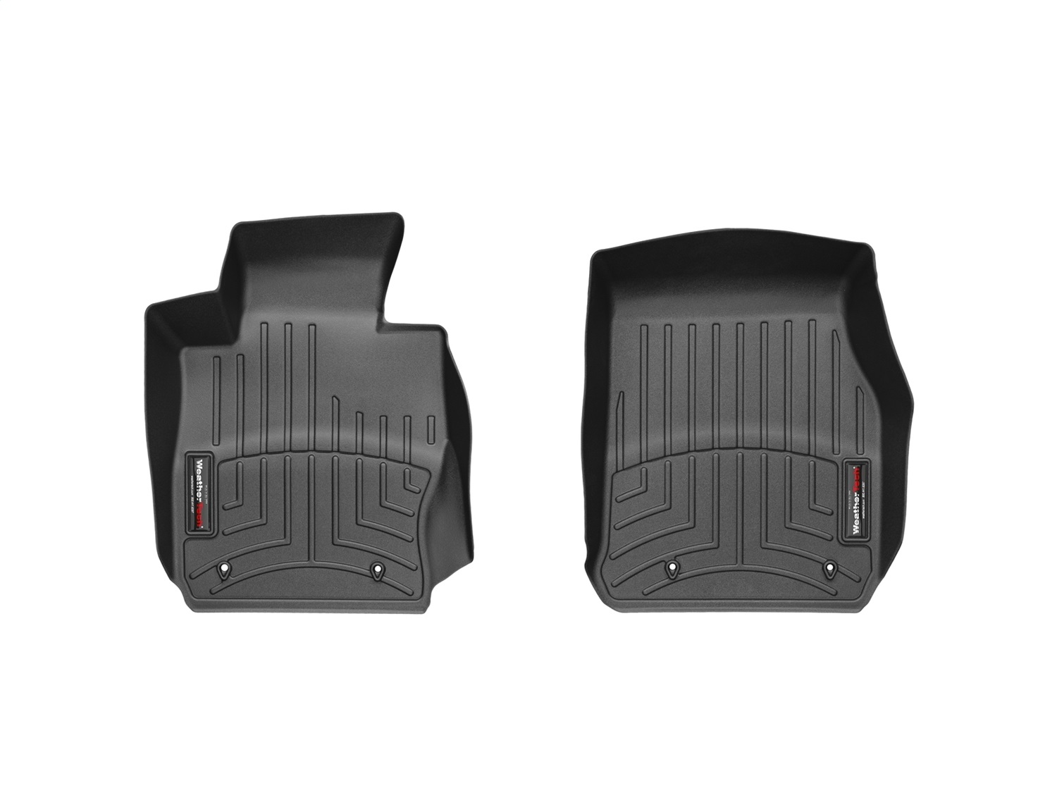 WeatherTech FloorLinerTM DigitalFit; Black; Front 444541 thumbnail 1