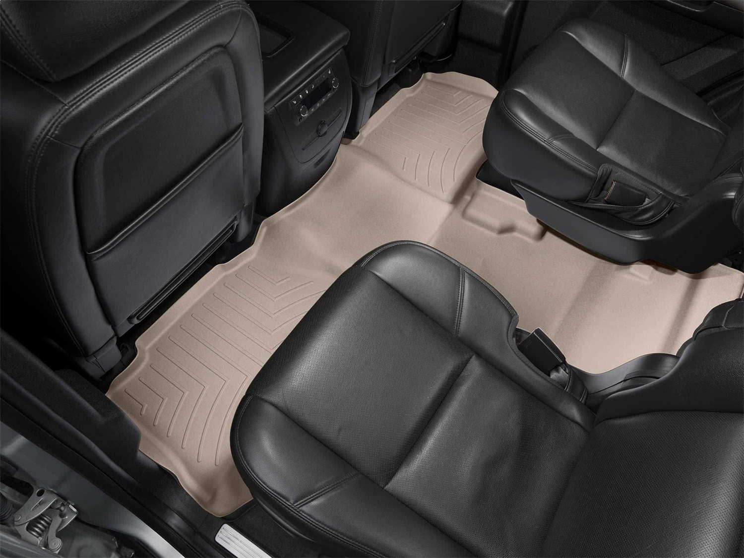 WeatherTech FloorLinerTM DigitalFit; Tan; Rear; Center Aisle 452353 thumbnail 1