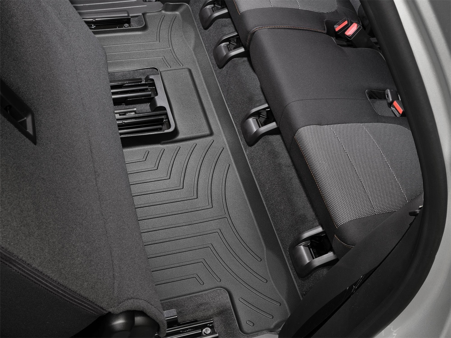 WeatherTech FloorLinerTM DigitalFit; Black; Third Row 4412284 thumbnail 0