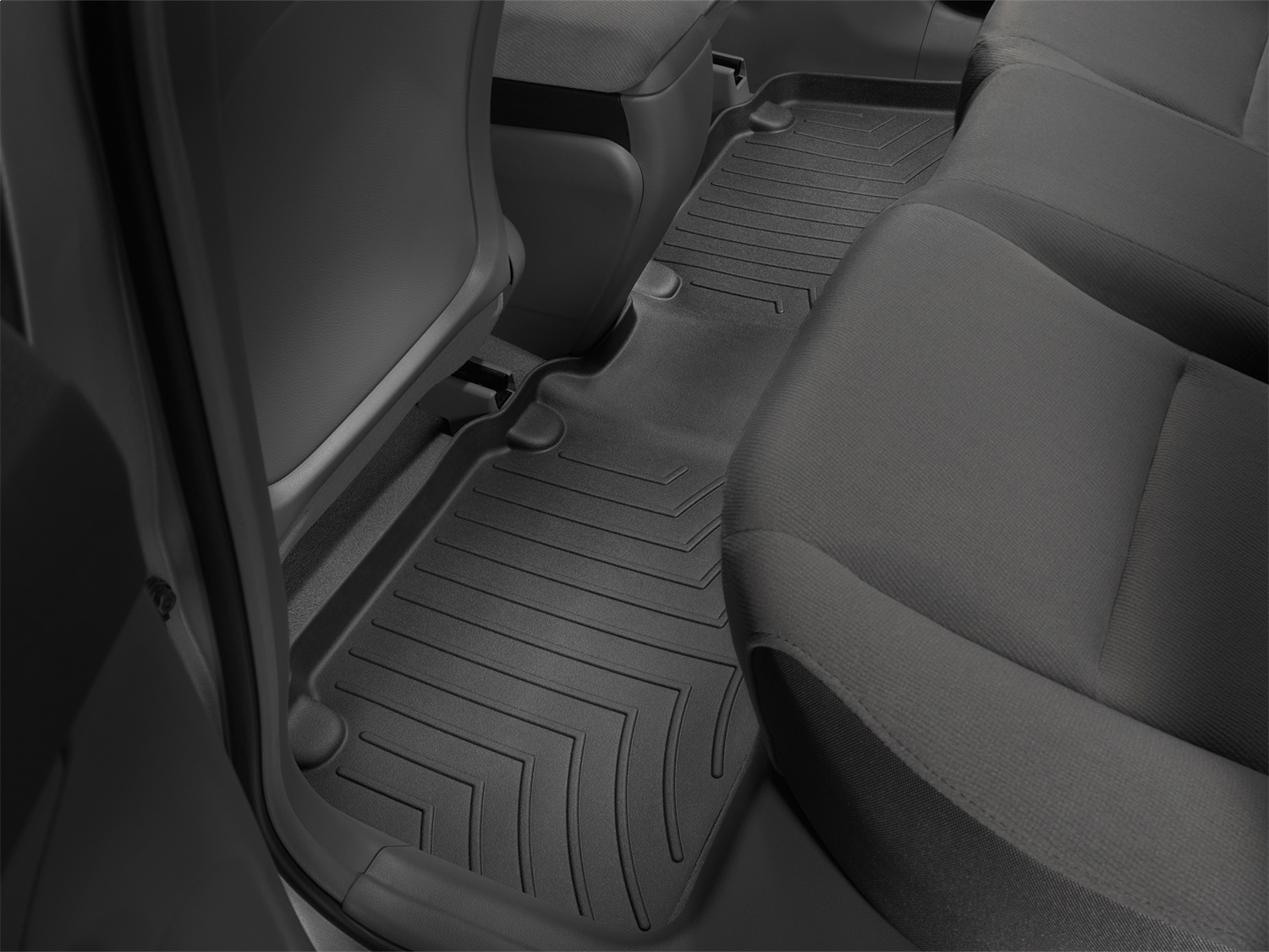 WeatherTech FloorLinerTM DigitalFit; Black; Rear 440903 thumbnail 1