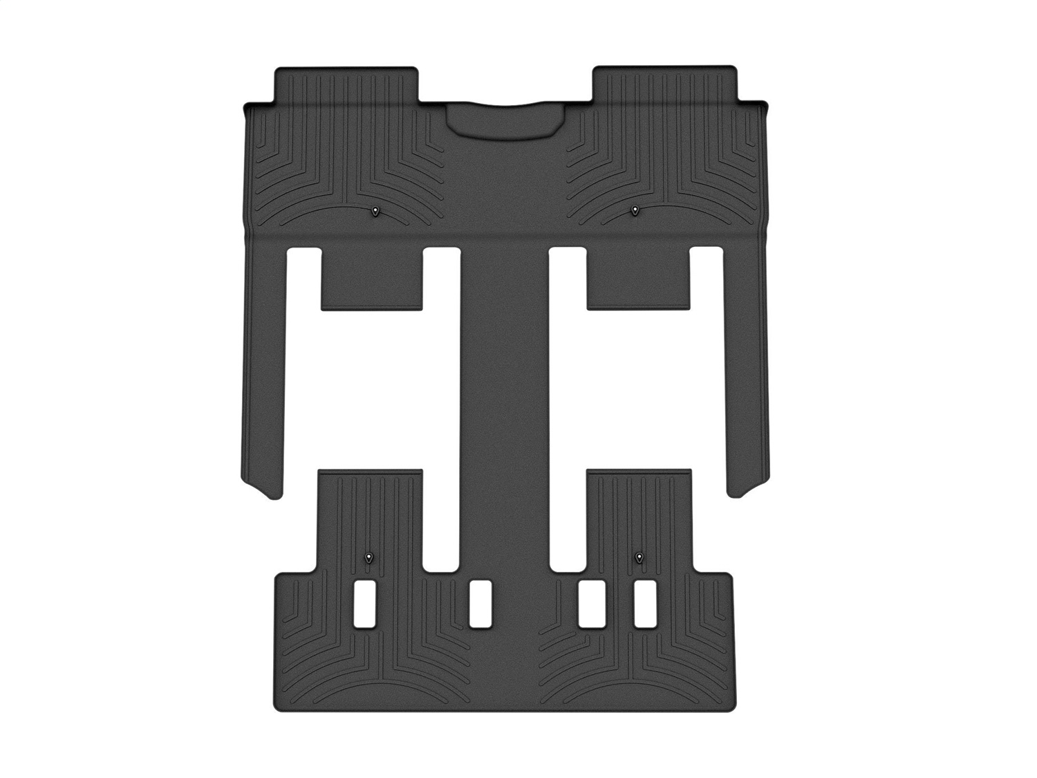 WeatherTech FloorLinerTM DigitalFit; Black; Rear and Third Row 4416724 thumbnail 0