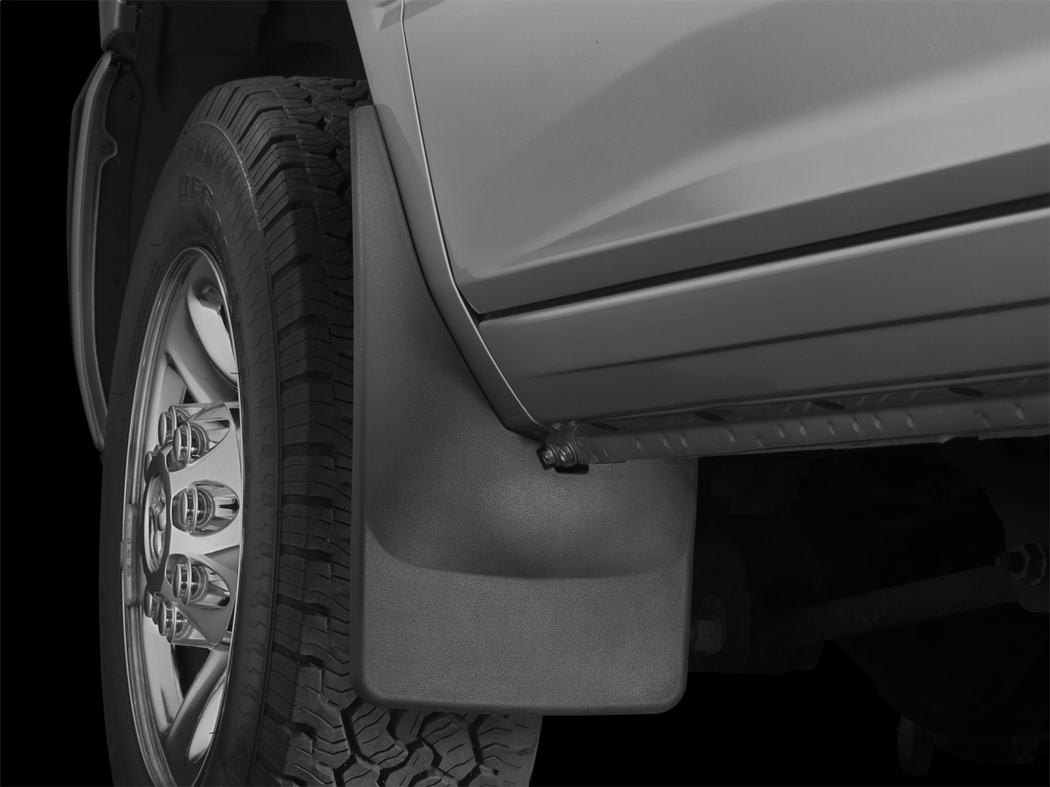 WeatherTech MudFlap No-Drill DigitalFit; Black 110037 thumbnail 0