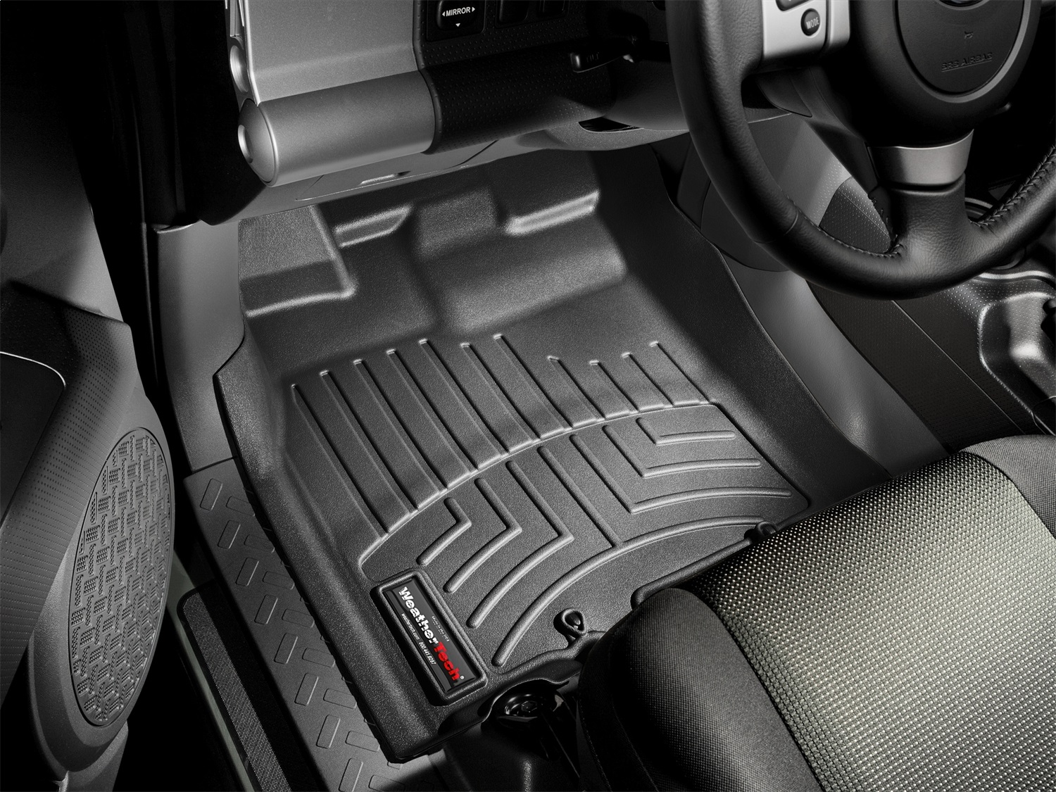 WeatherTech FloorLinerTM DigitalFit; Black; Front 443111 thumbnail 0