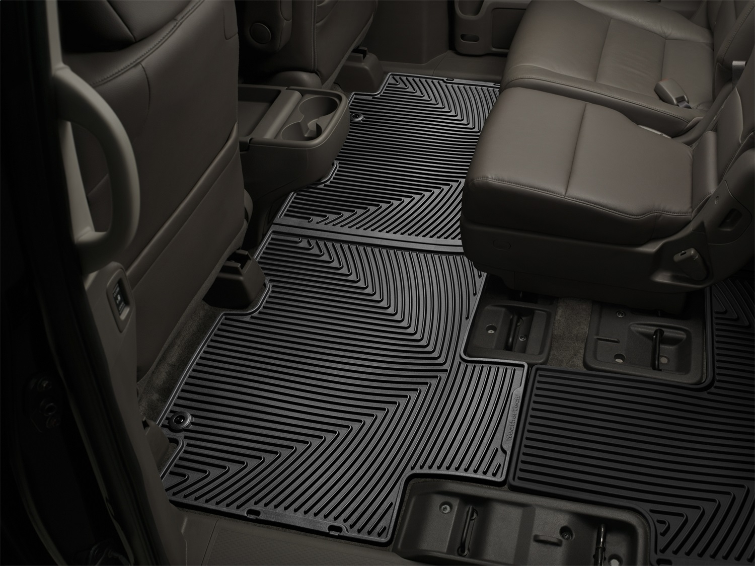 WeatherTech All Weather Floor Mats; Black; Rear W212 thumbnail 0