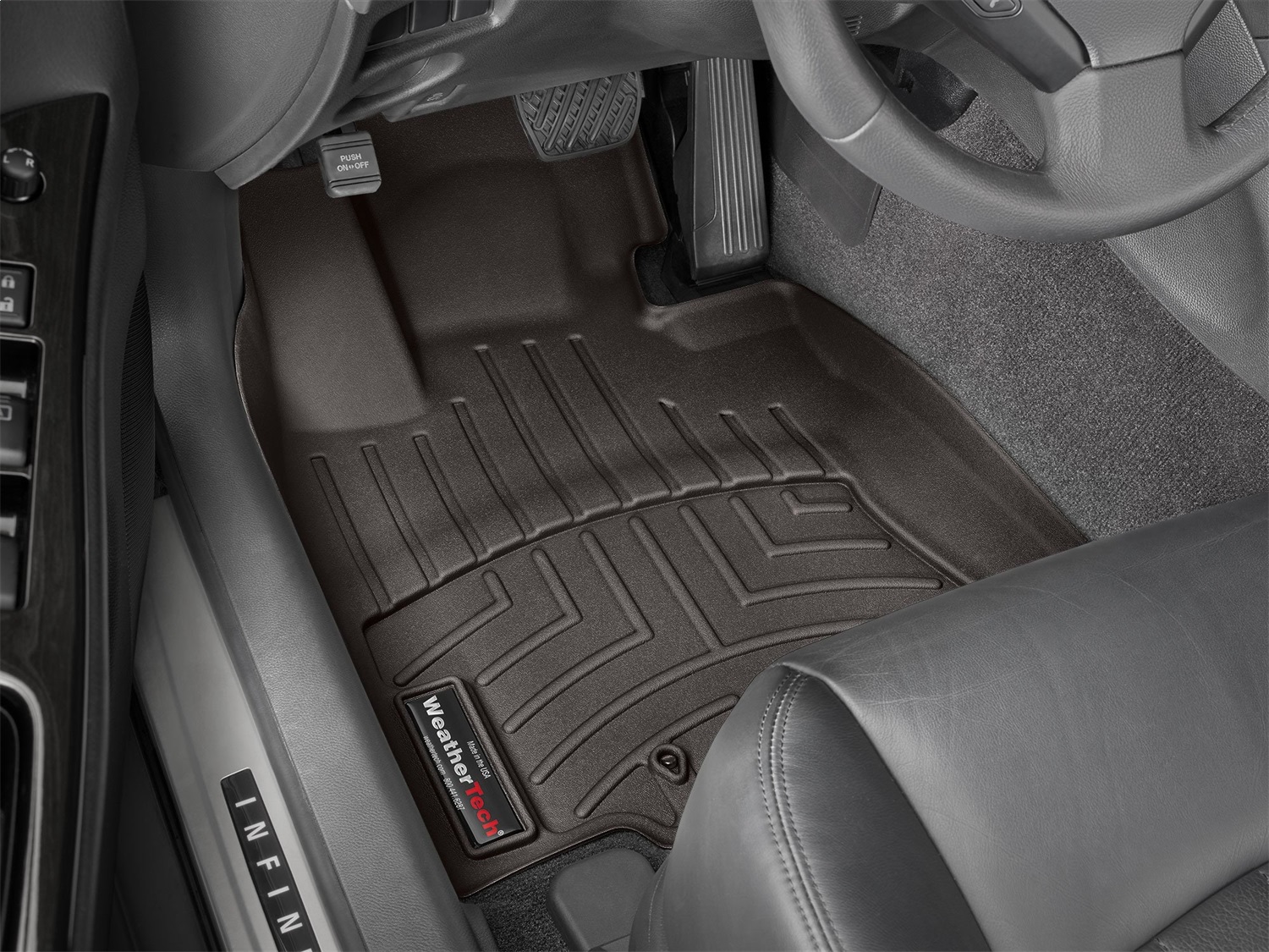 WeatherTech FloorLinerTM DigitalFit; Cocoa; Front 478681 thumbnail 0