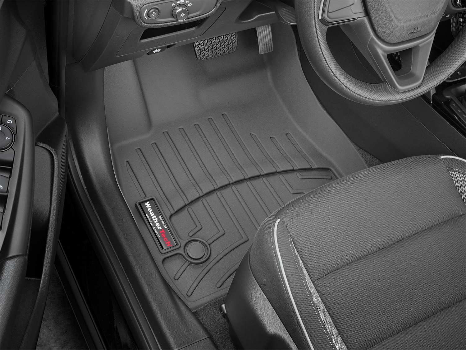 WeatherTech FloorLinerTM DigitalFit; Black; Front 4416171 thumbnail 0