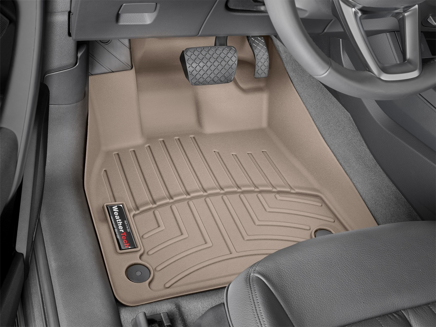 WeatherTech FloorLinerTM DigitalFit; Tan; Front 4511461 thumbnail 1