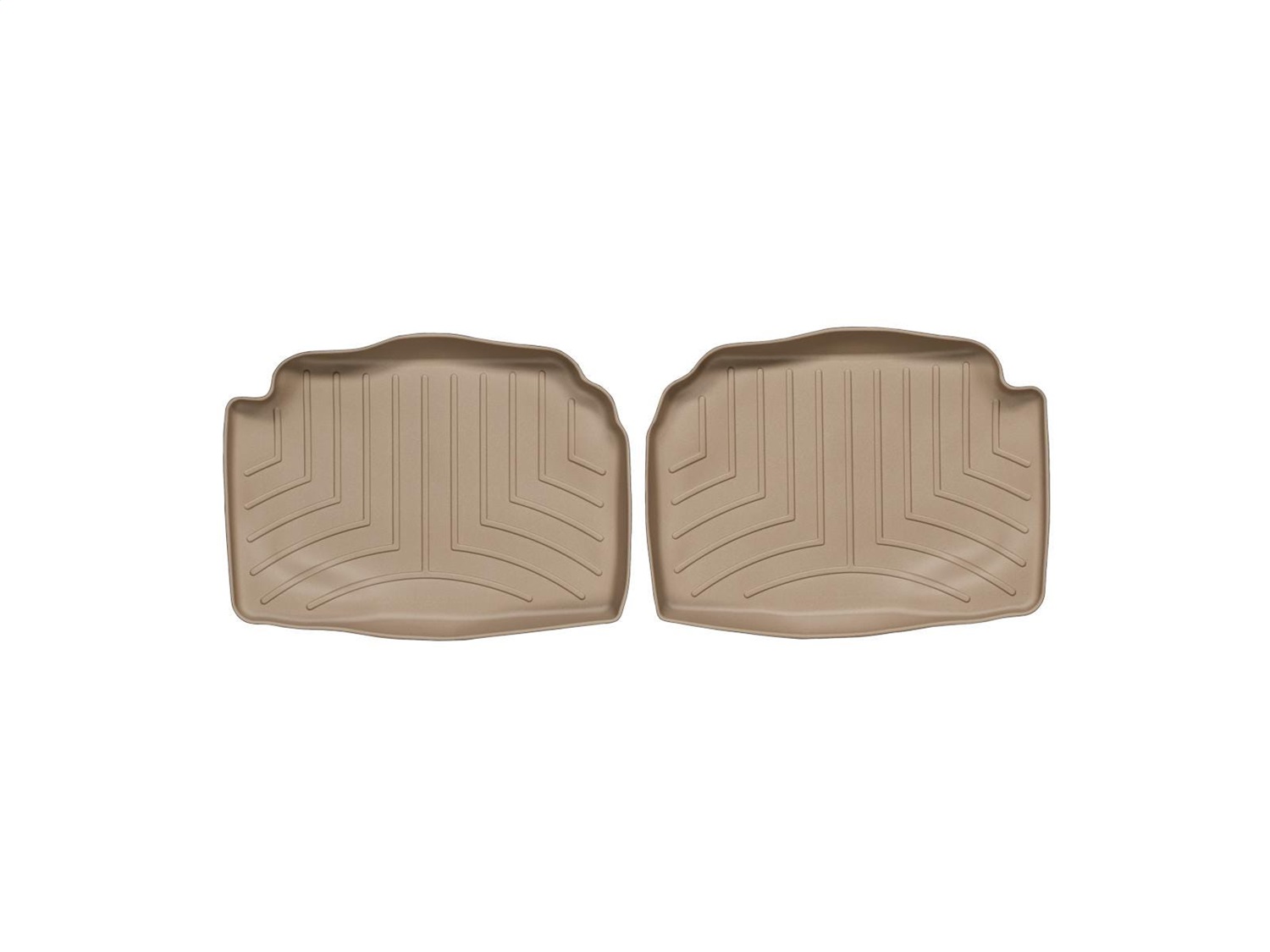 WeatherTech FloorLinerTM DigitalFit; Tan; Rear; 2 Piece 450972 thumbnail 1
