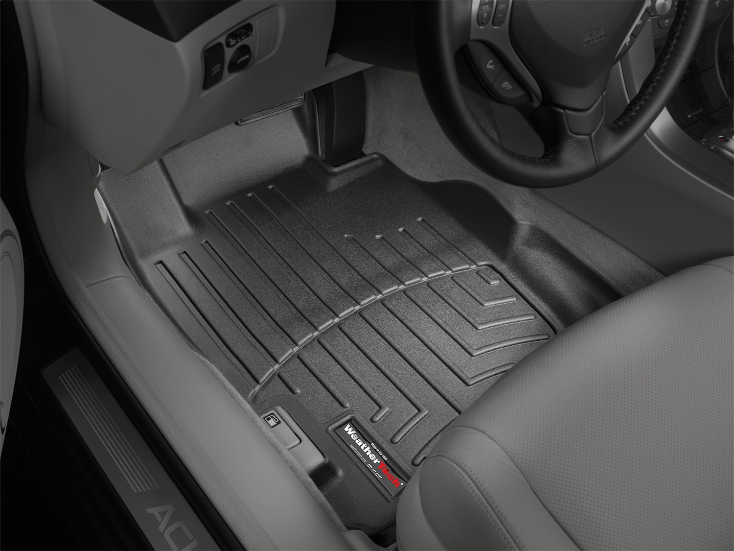 WeatherTech FloorLinerTM DigitalFit; Black; Front 441501 thumbnail 1