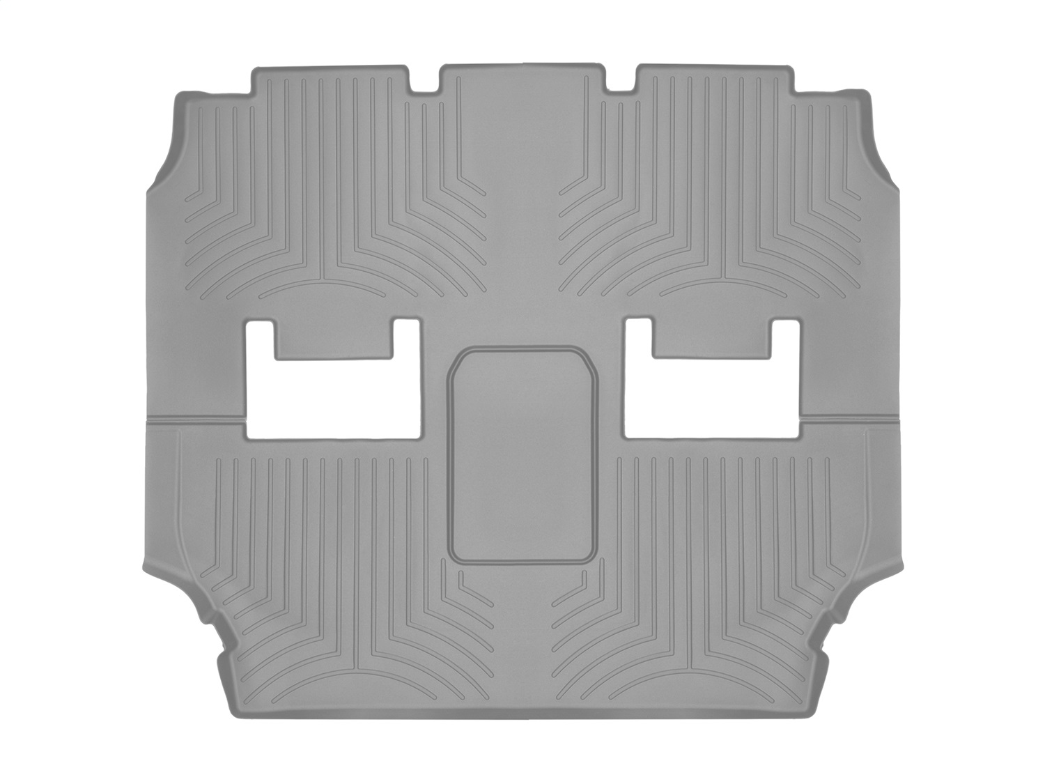 WeatherTech FloorLinerTM DigitalFit; Gray; Rear And Third Row 469452 thumbnail 0