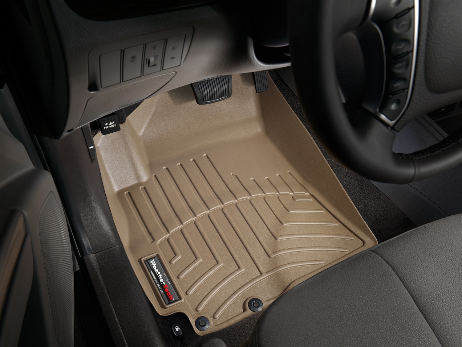 WeatherTech FloorLinerTM DigitalFit; Tan; Front 452981 thumbnail 1