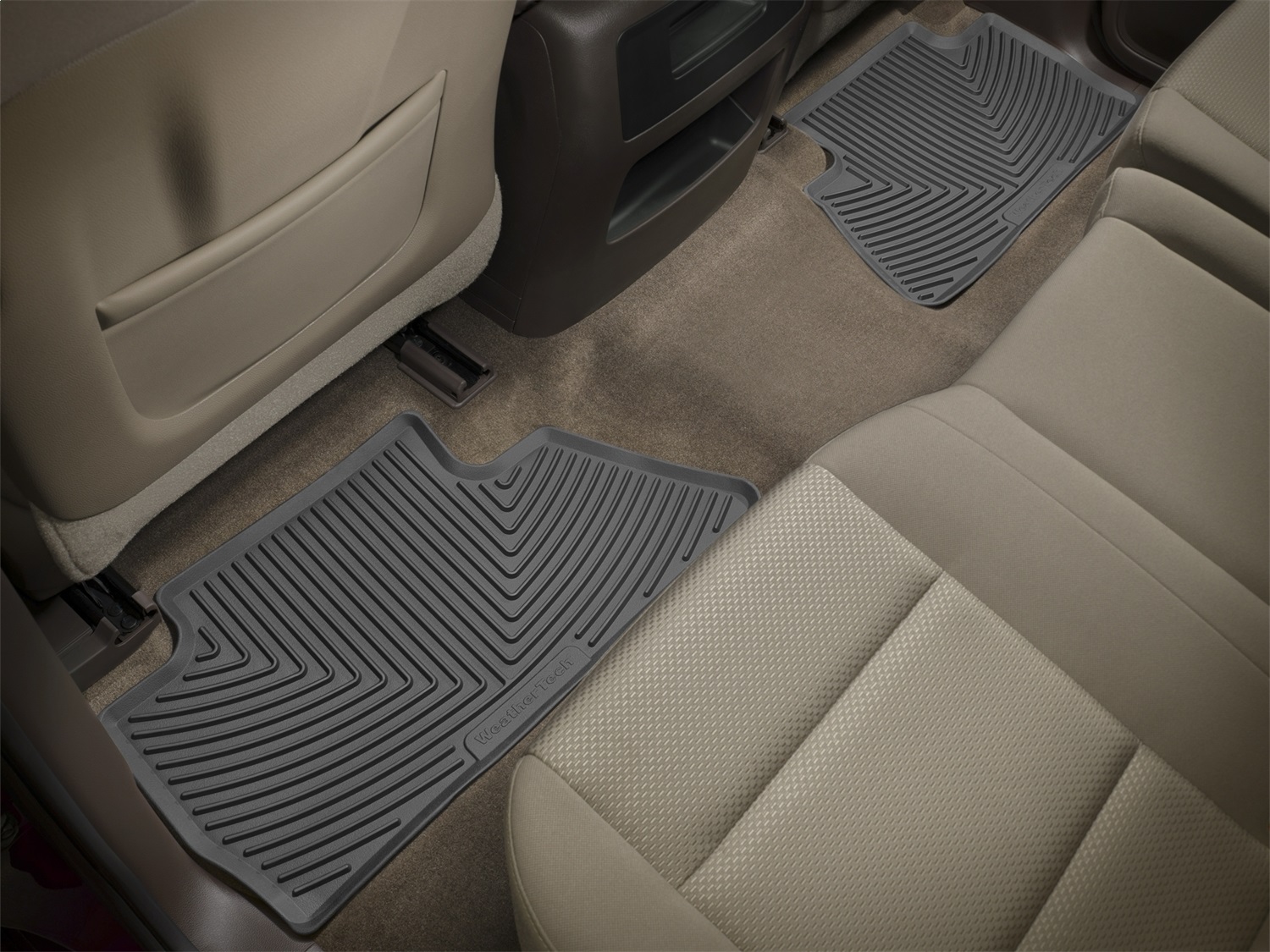 WeatherTech All Weather Floor Mats; Black; Rear W311 thumbnail 1