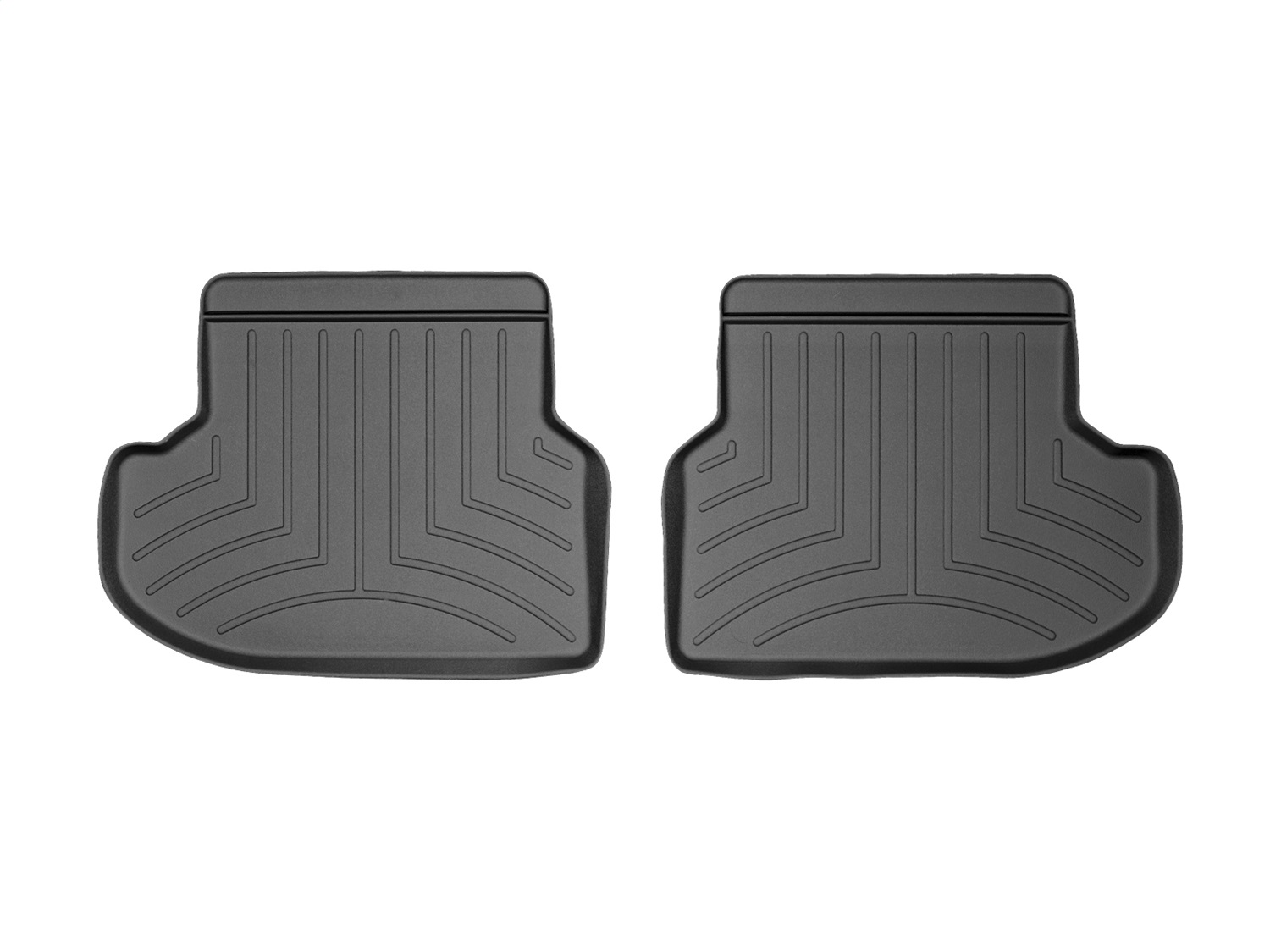 WeatherTech FloorLinerTM DigitalFit; Black; Rear; 2 Pieces 443133 thumbnail 0