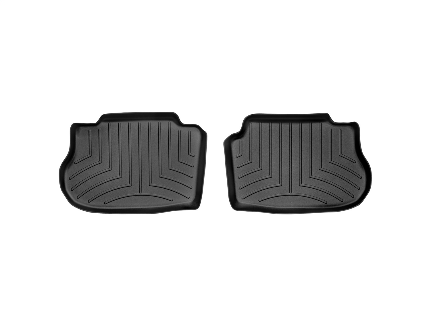 WeatherTech FloorLinerTM DigitalFit; Black; Rear; 2 Pieces 440922 thumbnail 0