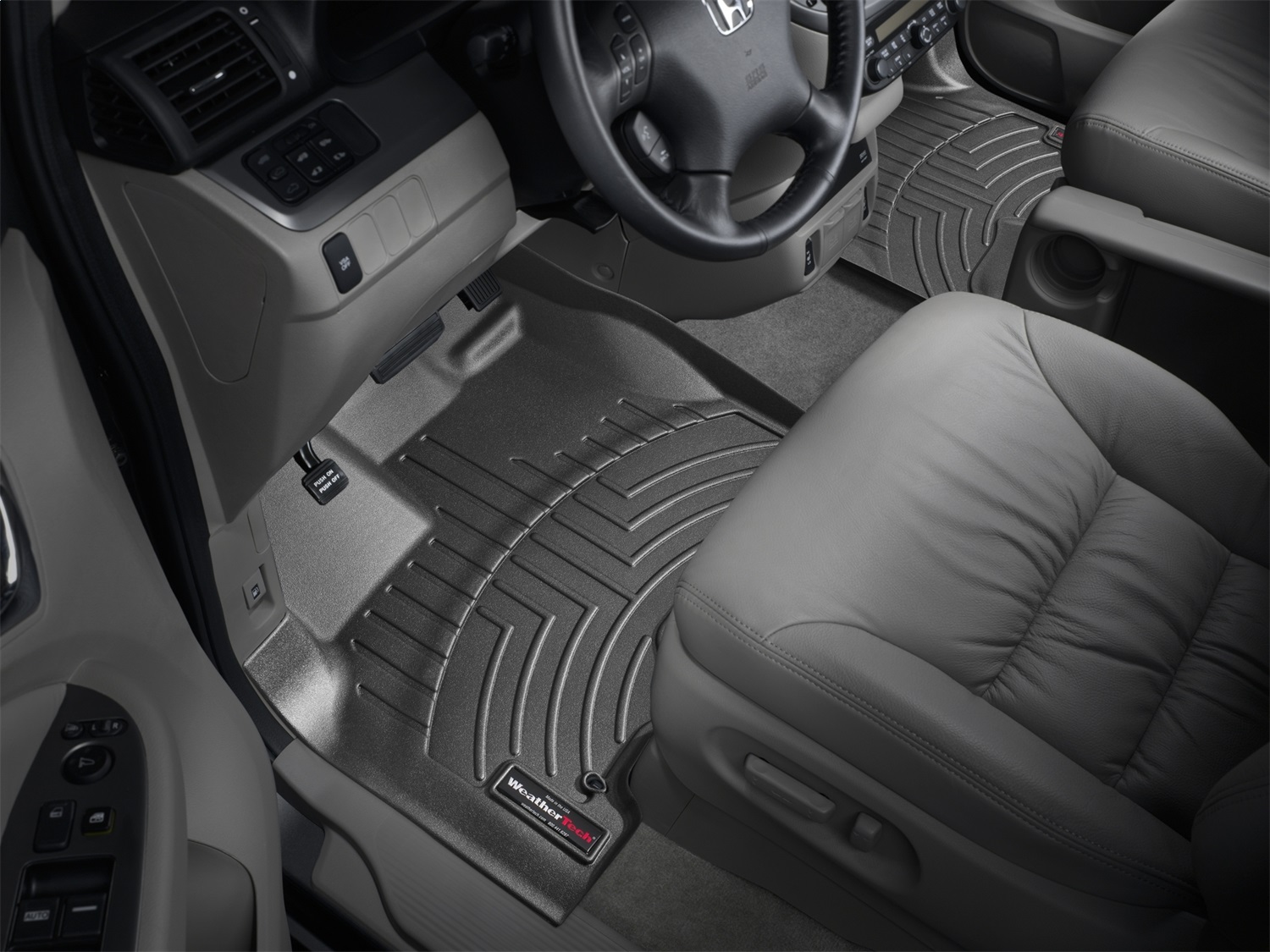 WeatherTech FloorLinerTM DigitalFit; Black; Front 443141 thumbnail 1