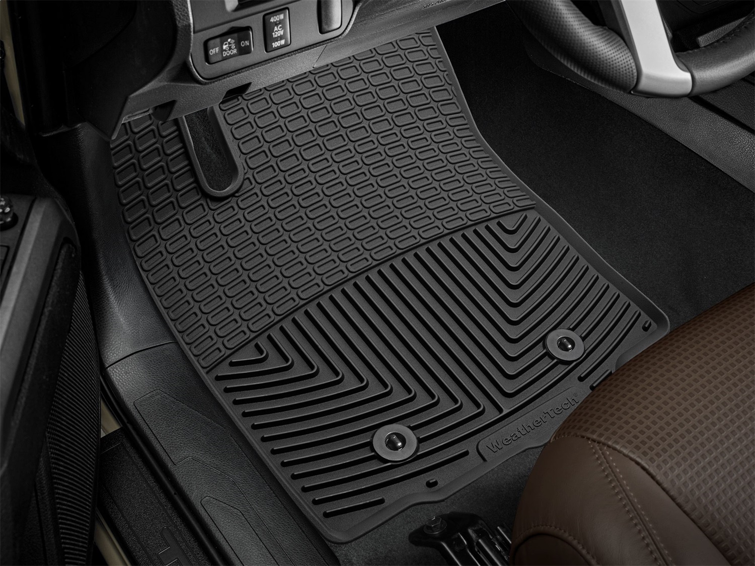WeatherTech All Weather Floor Mats; Black; Front W378 thumbnail 1