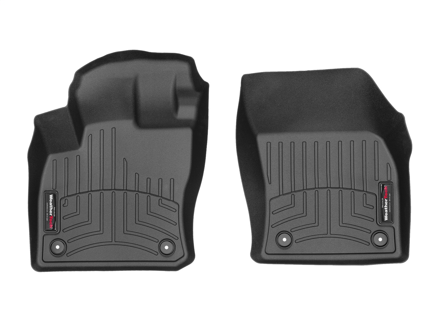 WeatherTech FloorLinerTM DigitalFit; Black; Front 449891 thumbnail 1
