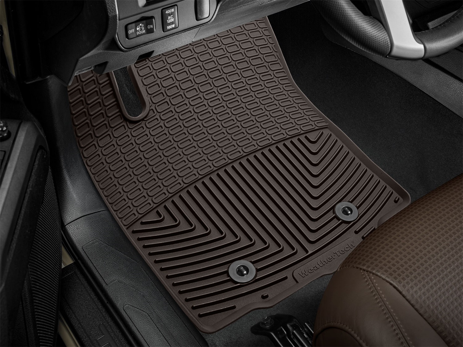 WeatherTech All Weather Floor Mats; Cocoa; Front W378CO thumbnail 0