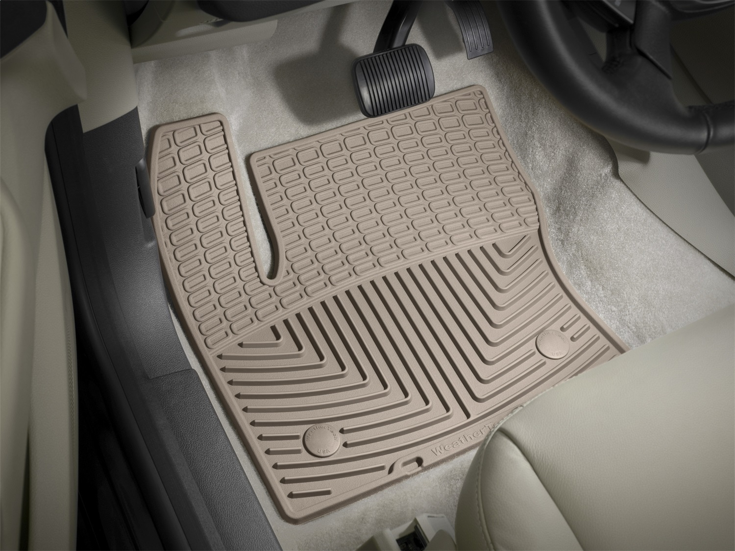 WeatherTech All Weather Floor Mats; Tan; Front W283TN thumbnail 0