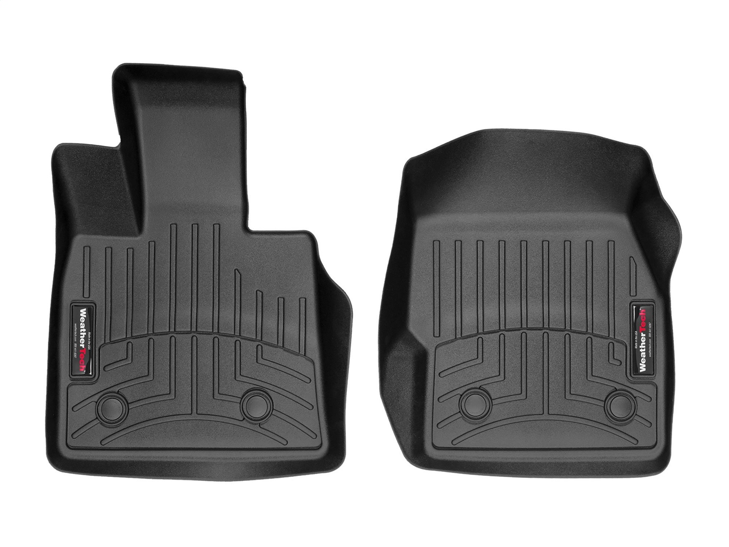 WeatherTech FloorLinerTM DigitalFit; Black; Front 4412361 thumbnail 0