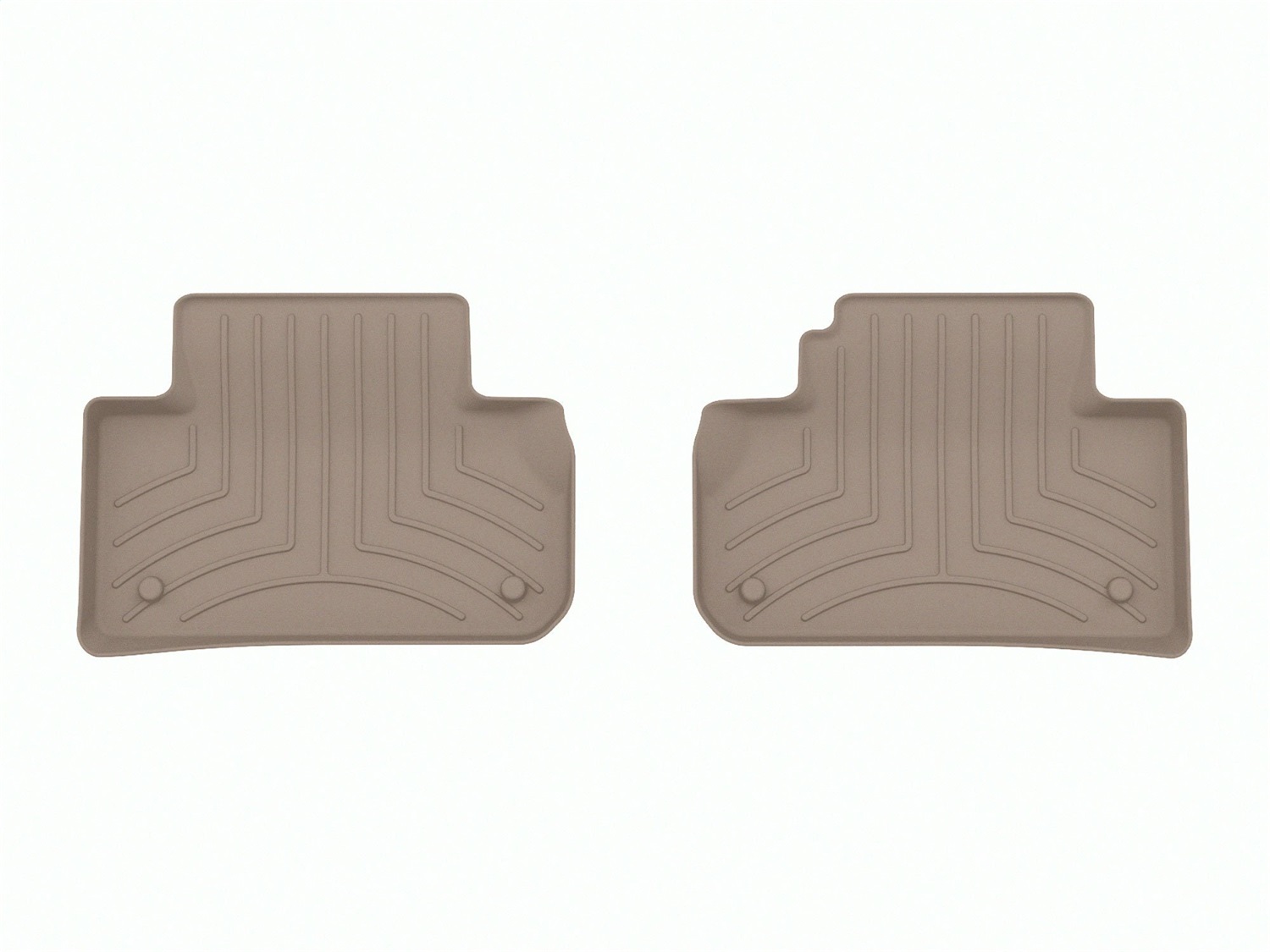 WeatherTech FloorLinerTM HP; Tan; Rear; 2 Pcs. 4511462IM thumbnail 1