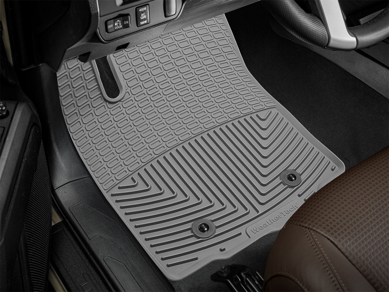 WeatherTech All Weather Floor Mats; Gray; Front W378GR thumbnail 0