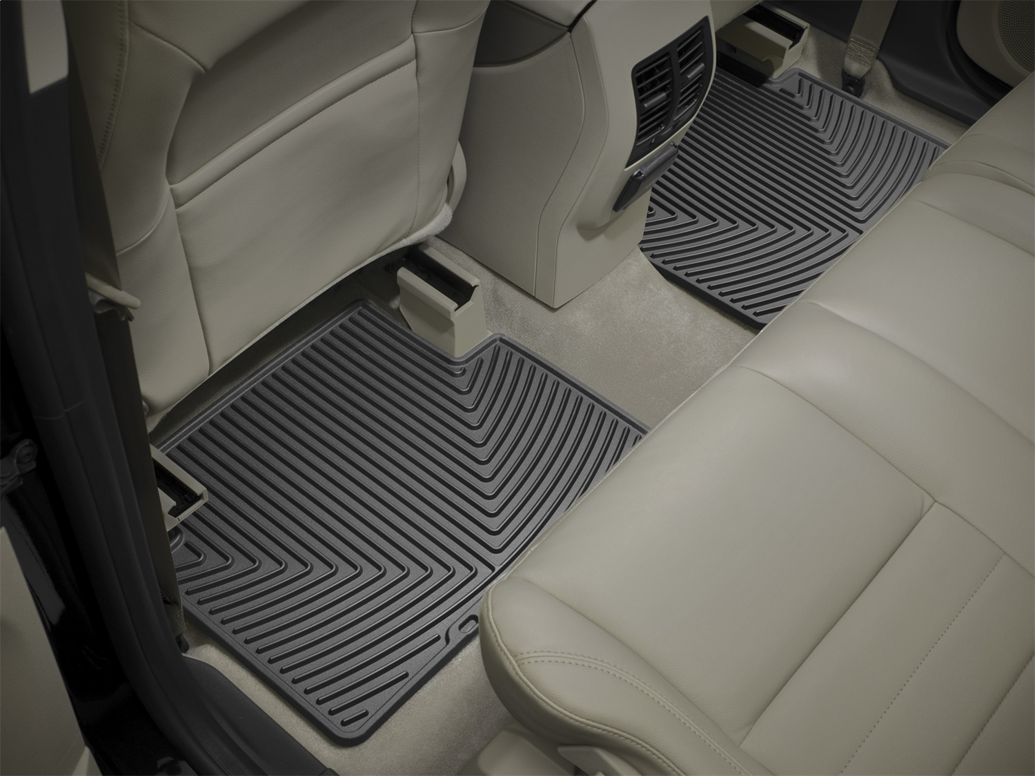 WeatherTech All Weather Floor Mats; Black; Rear W284 thumbnail 0