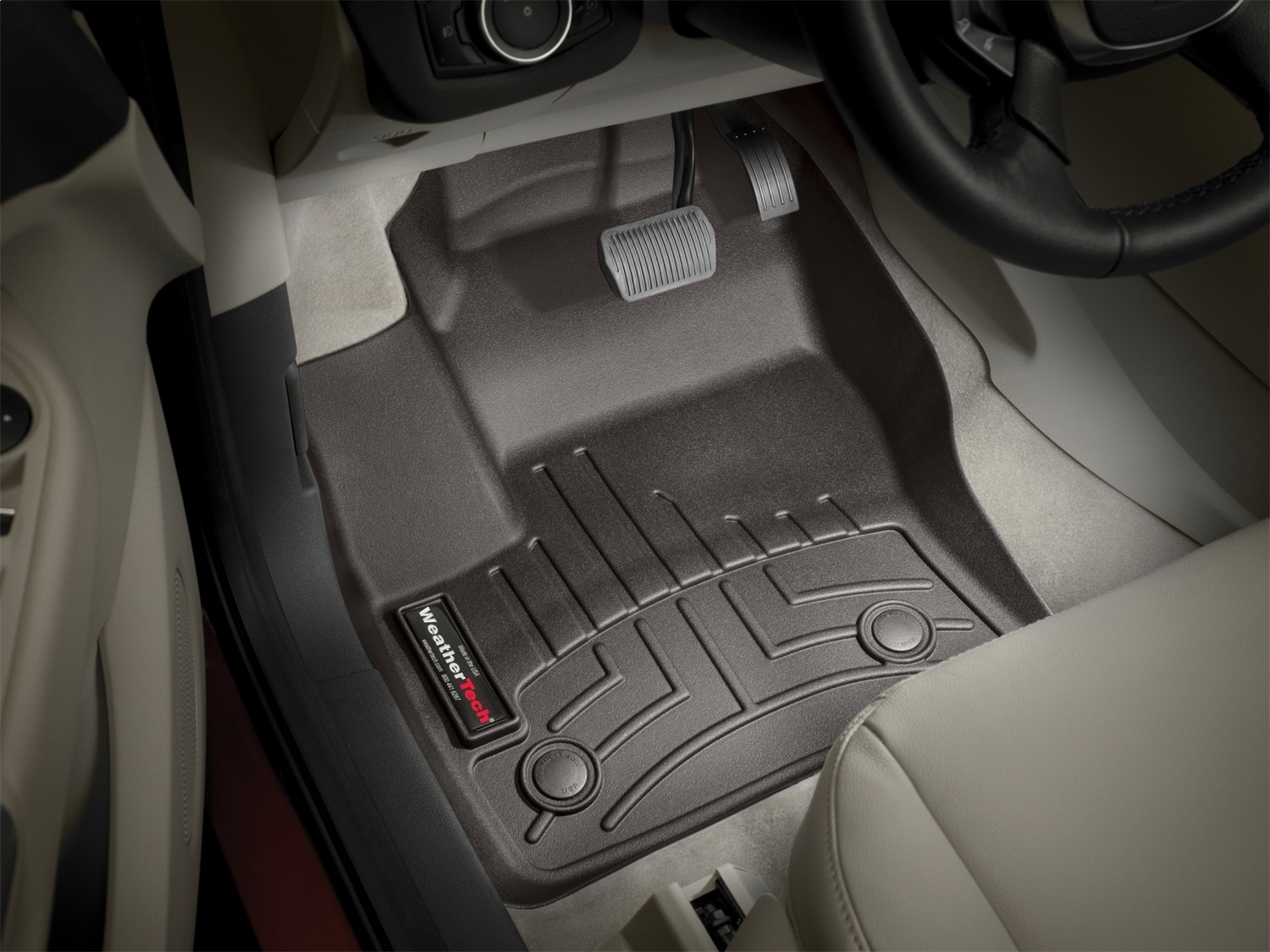 WeatherTech FloorLinerTM DigitalFit; Cocoa; Front 474591 thumbnail 1