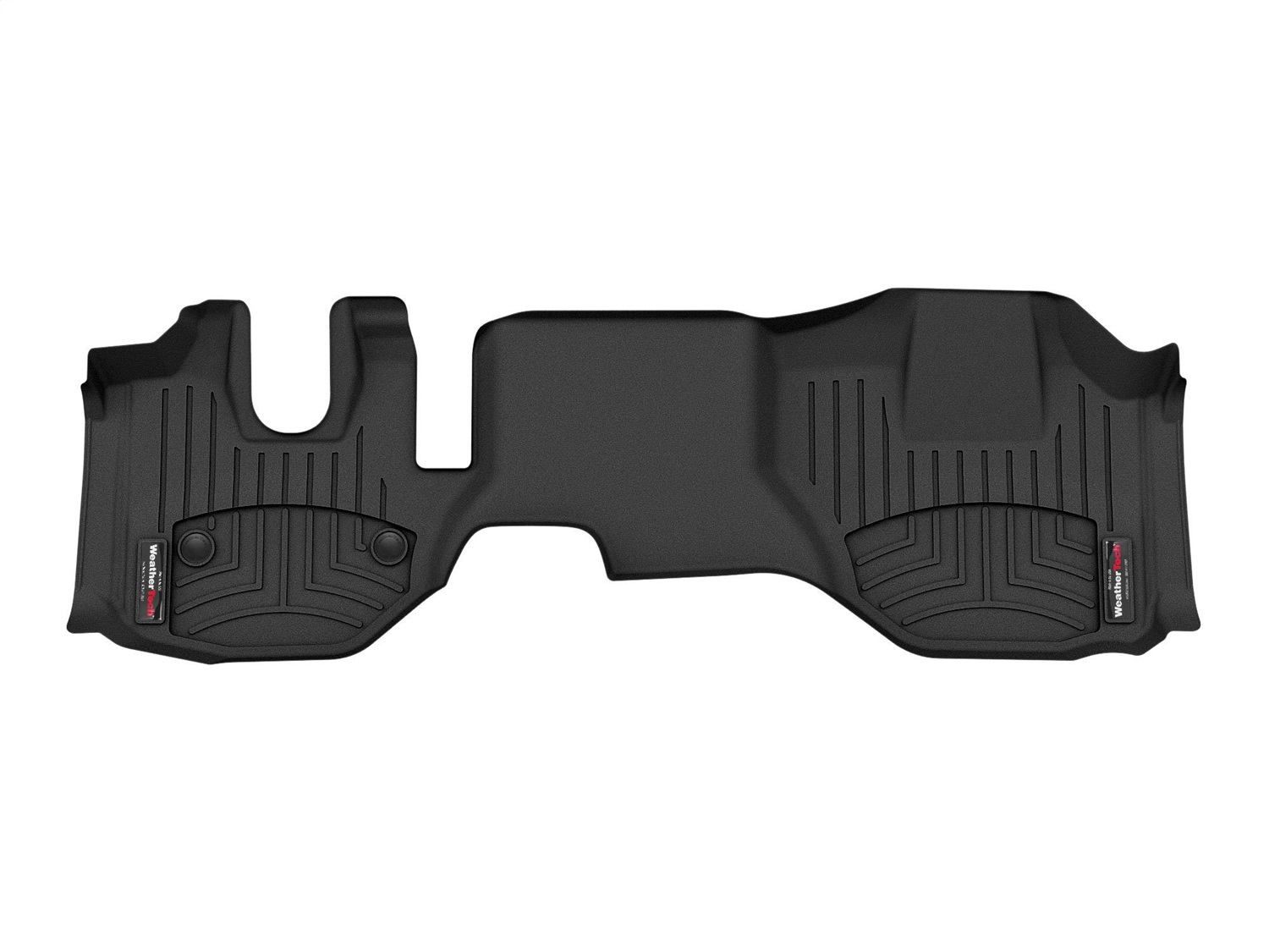 WeatherTech FloorLinerTM DigitalFit; Black; Front; Over The Hump 4416481V thumbnail 0